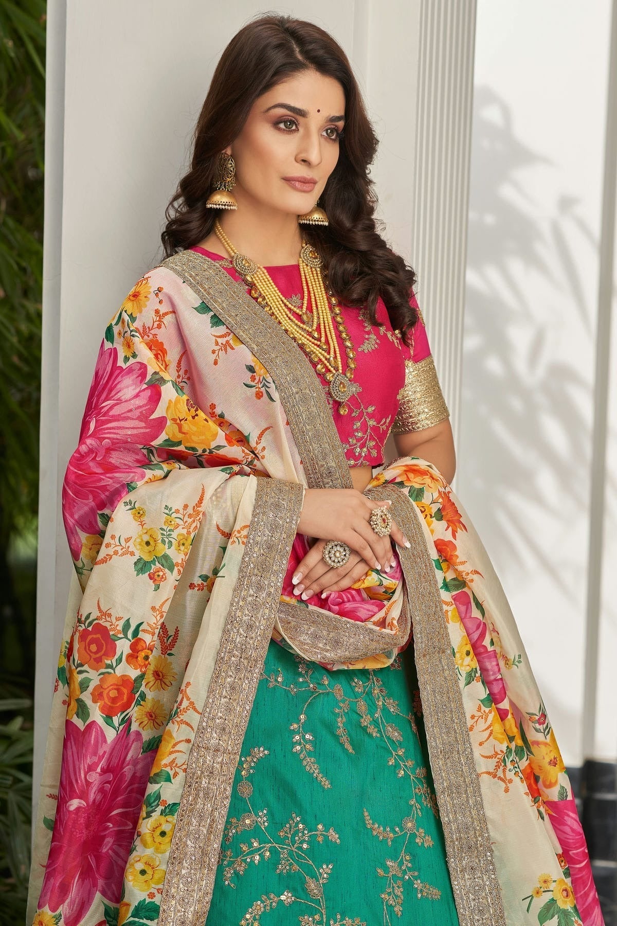 Art Silk Embroidery A Line Lehenga Choli LC1010171 A