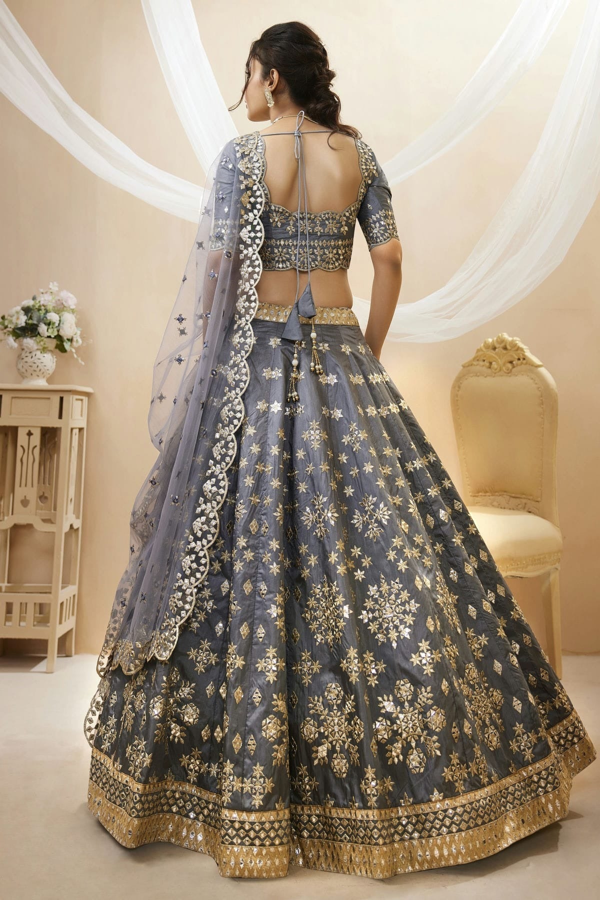 Art Silk Embroidery A Line Lehenga Choli LC1010220 A