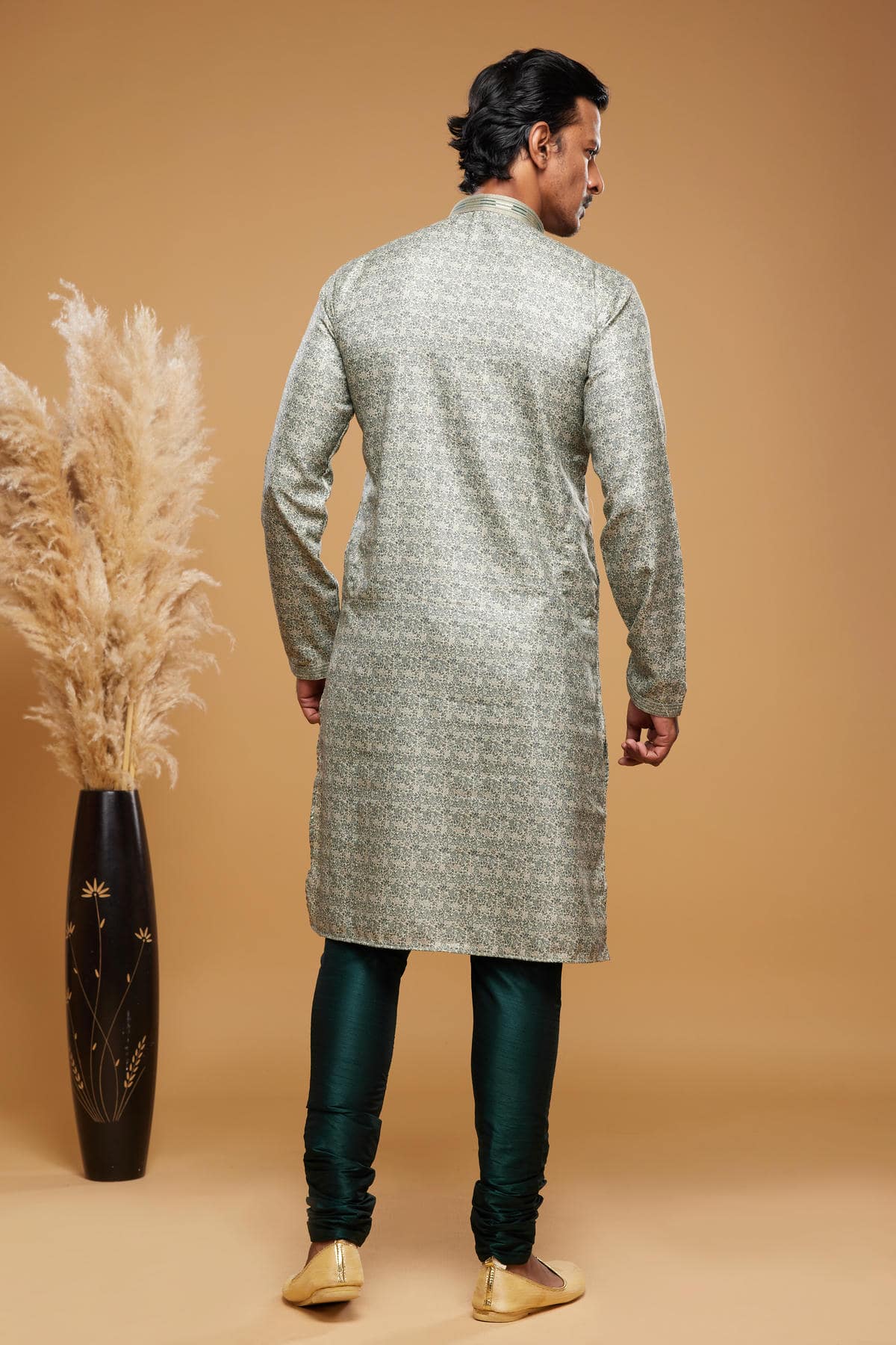 Art Silk Kurta Pajama In Light Green colour KP1230451 D