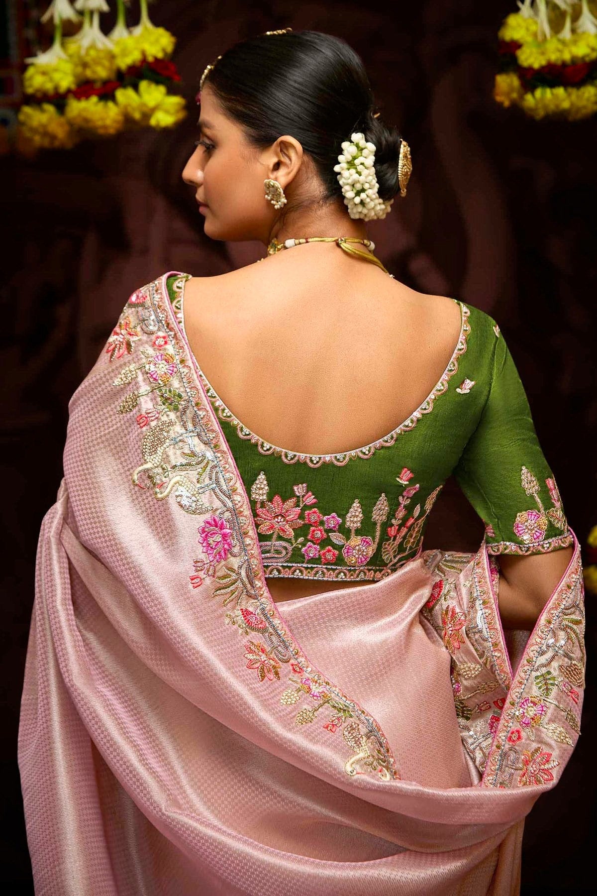 Baby Pink Colour Banarasi Kanjivram Designer Saree SD1290210 A