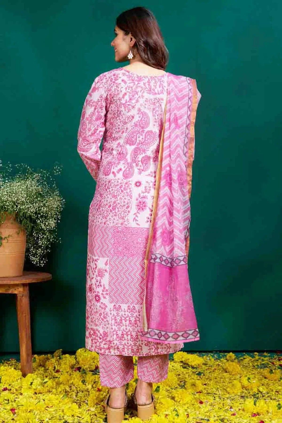Baby Pink Colour Rayon Stitched Pant Style Suit SS1140937 A