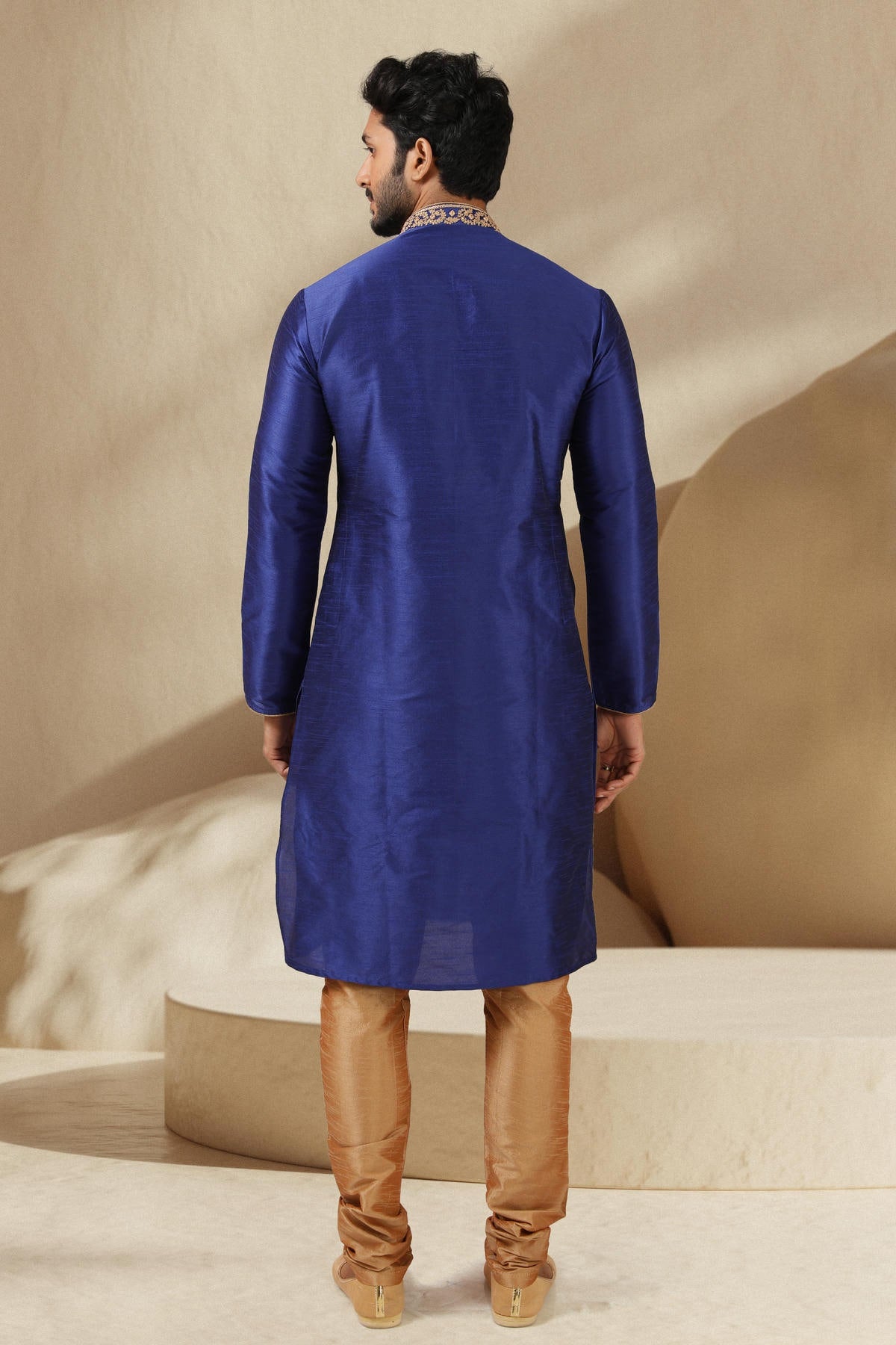 Banarasi Art Silk Kurta Pajama In Beige colour KP1230296 D