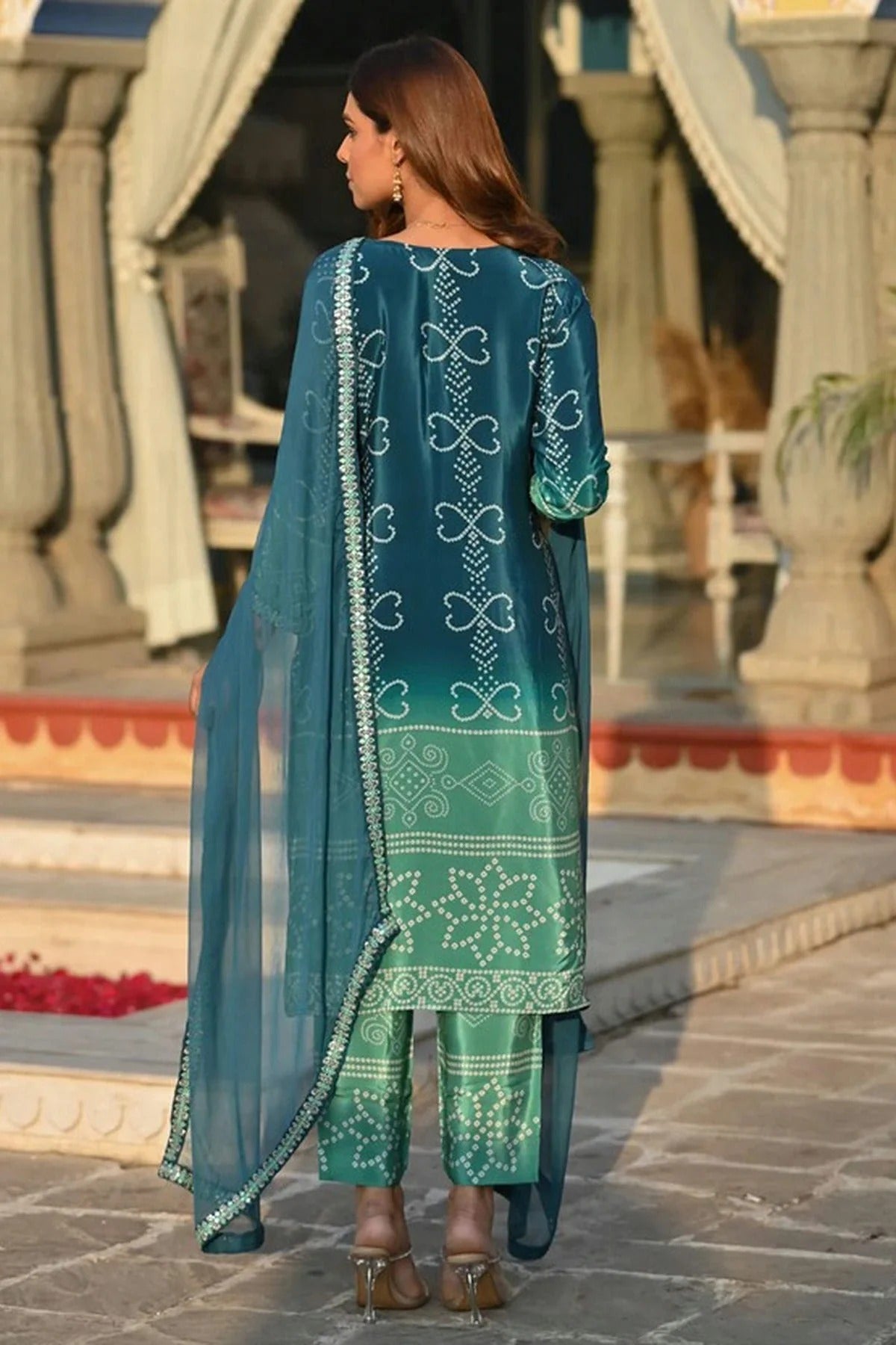 Blue Colour Chinon Stitched Suit SS1112252 A