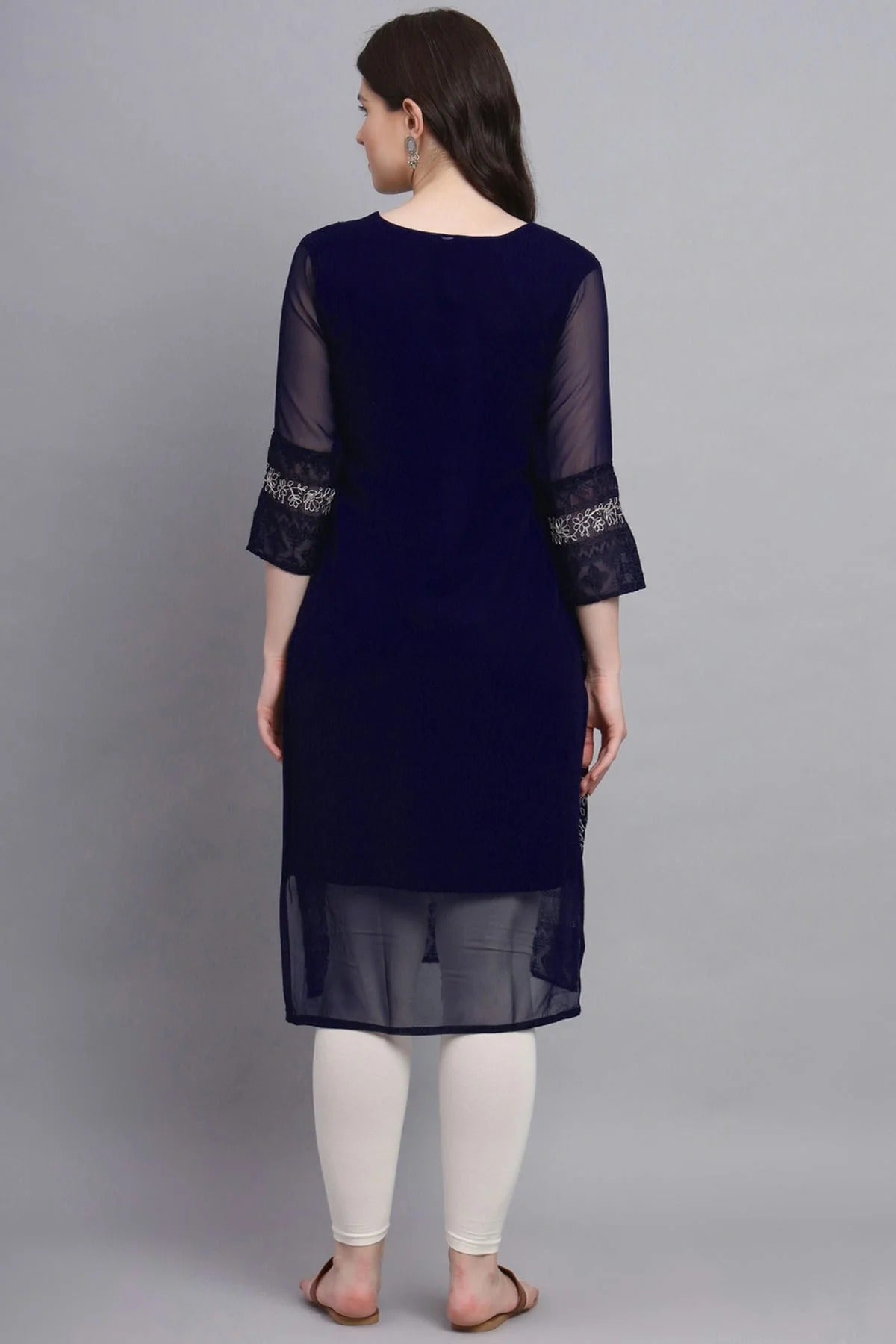 Blue Colour Georgette Kurti KR1111166 A