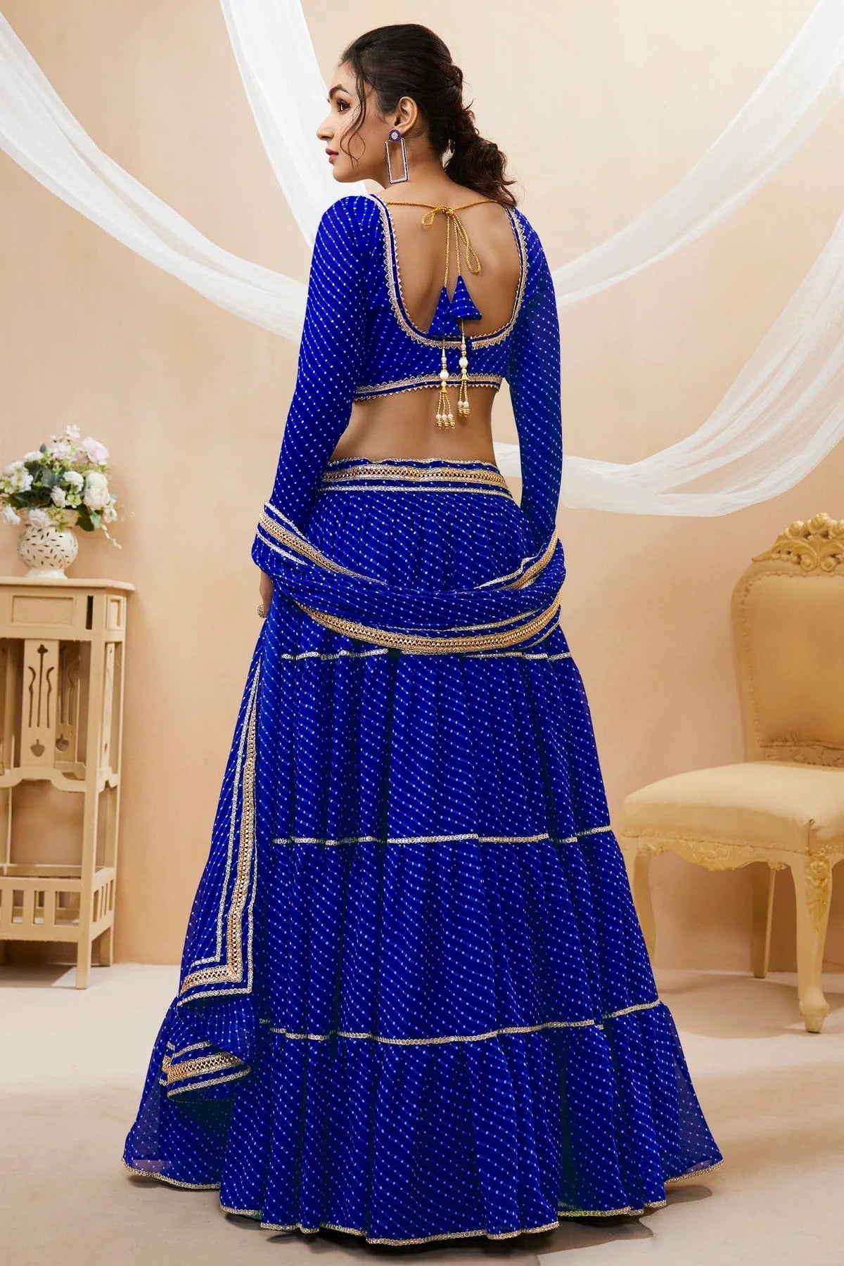 Blue Colour Georgette Lehenga Choli LC1010277 1