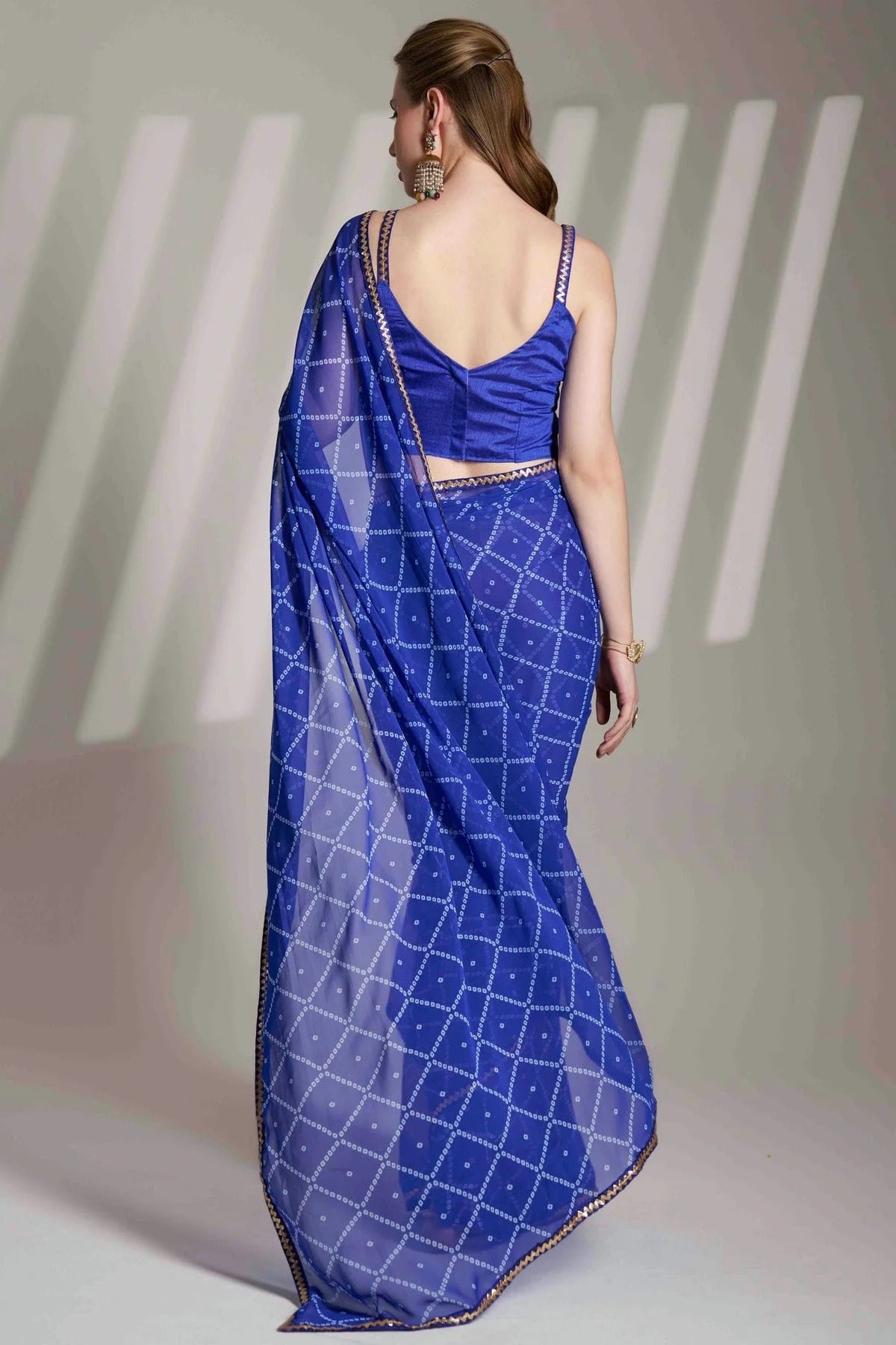 Blue Colour Georgette Printed Saree SD1112835 A