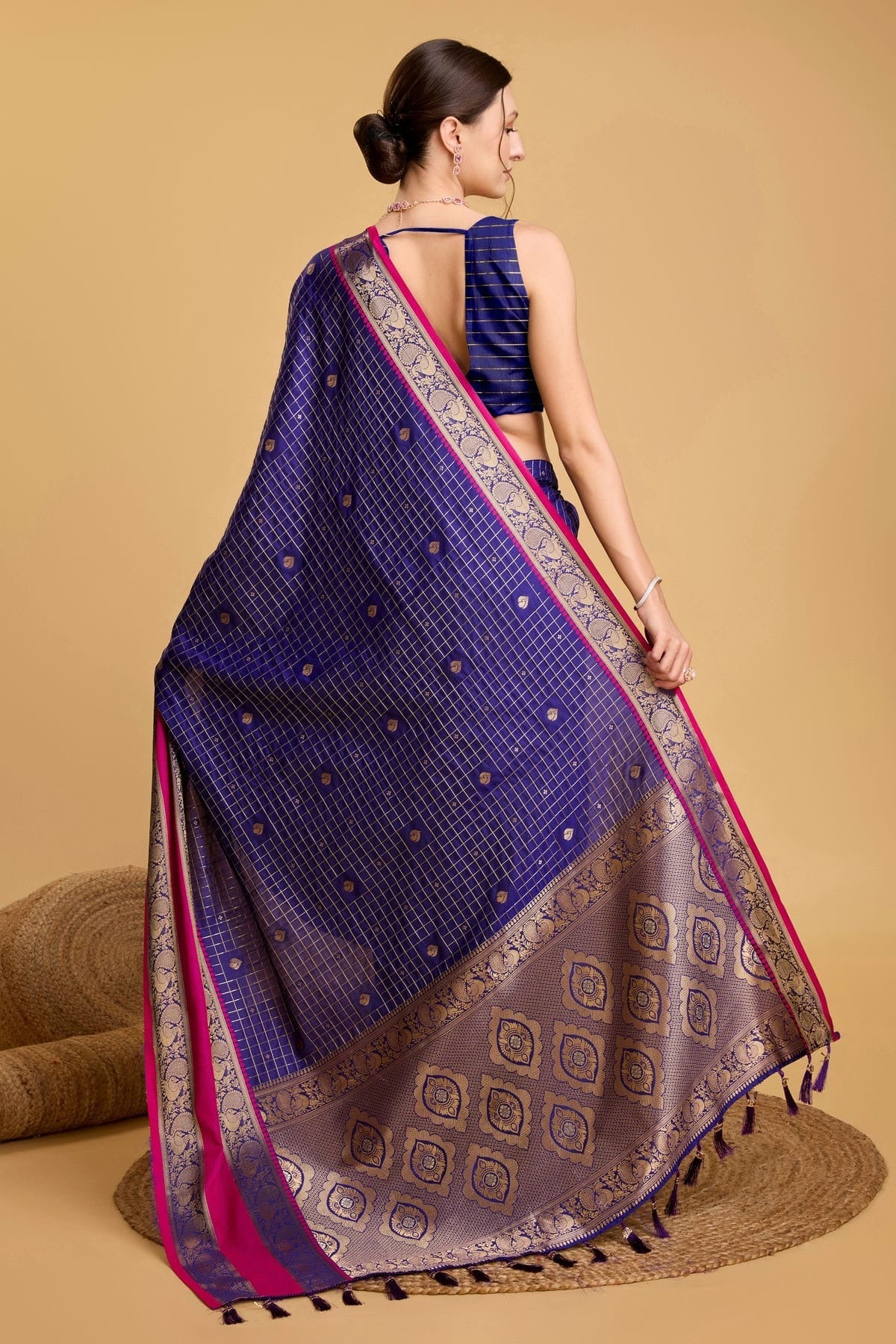 Blue Colour Silk Saree SD1110047 A