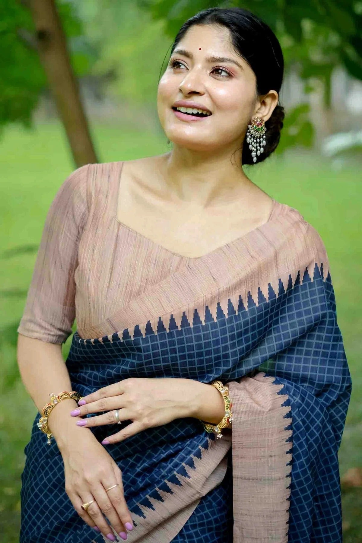 Blue Colour Tussar Silk Traditional Saree SD1260067 B