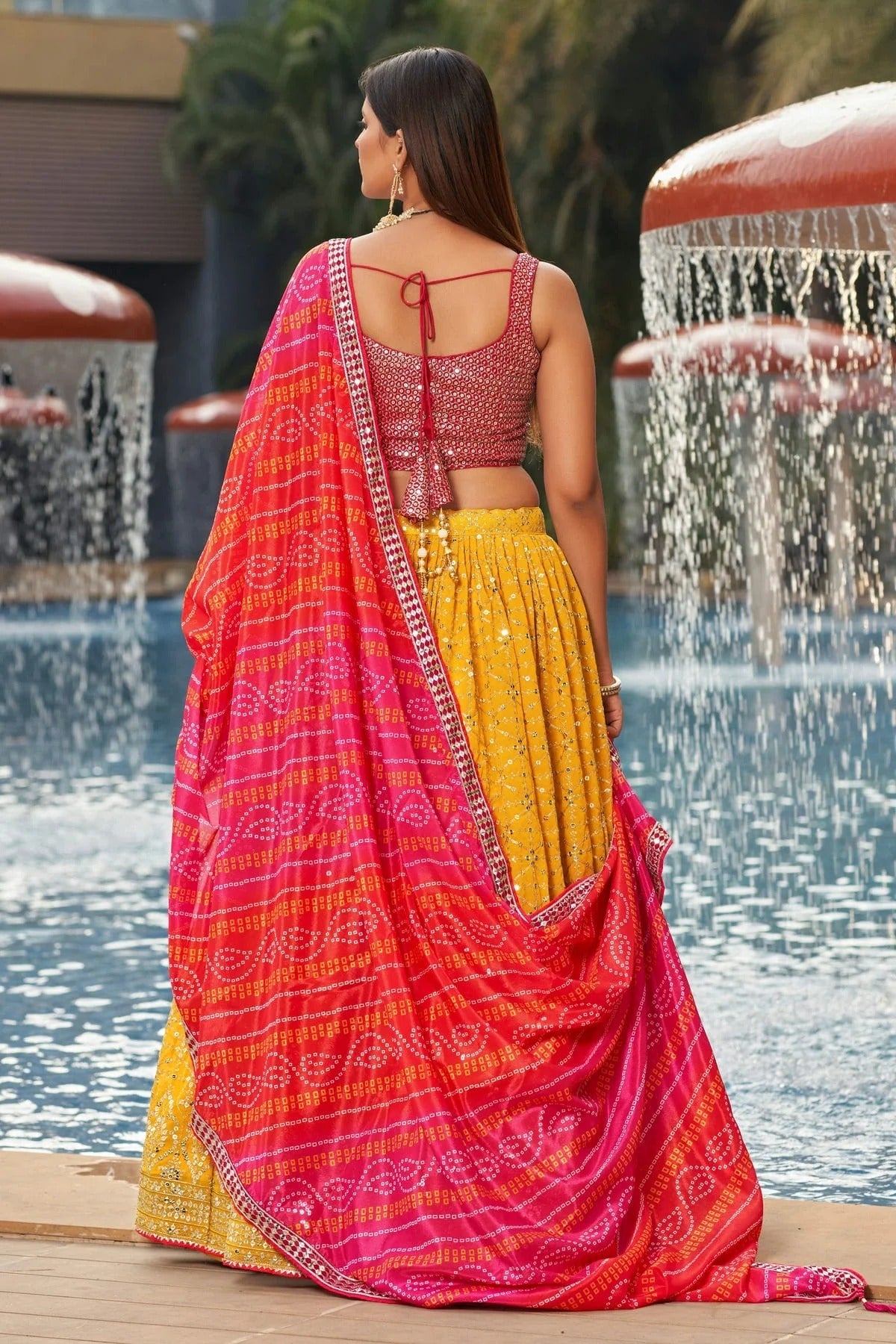 Georgette Embroidery A Line Lehenga Choli LC1010203 A