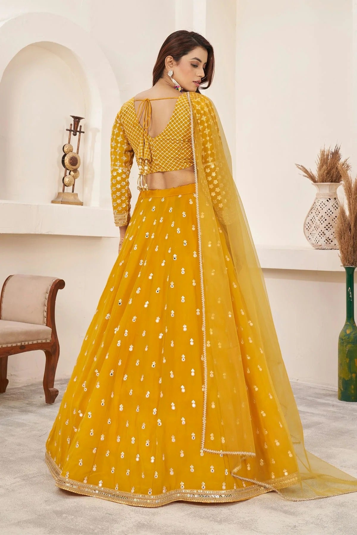 Georgette Embroidery A Line Lehenga Choli LC1010227 A