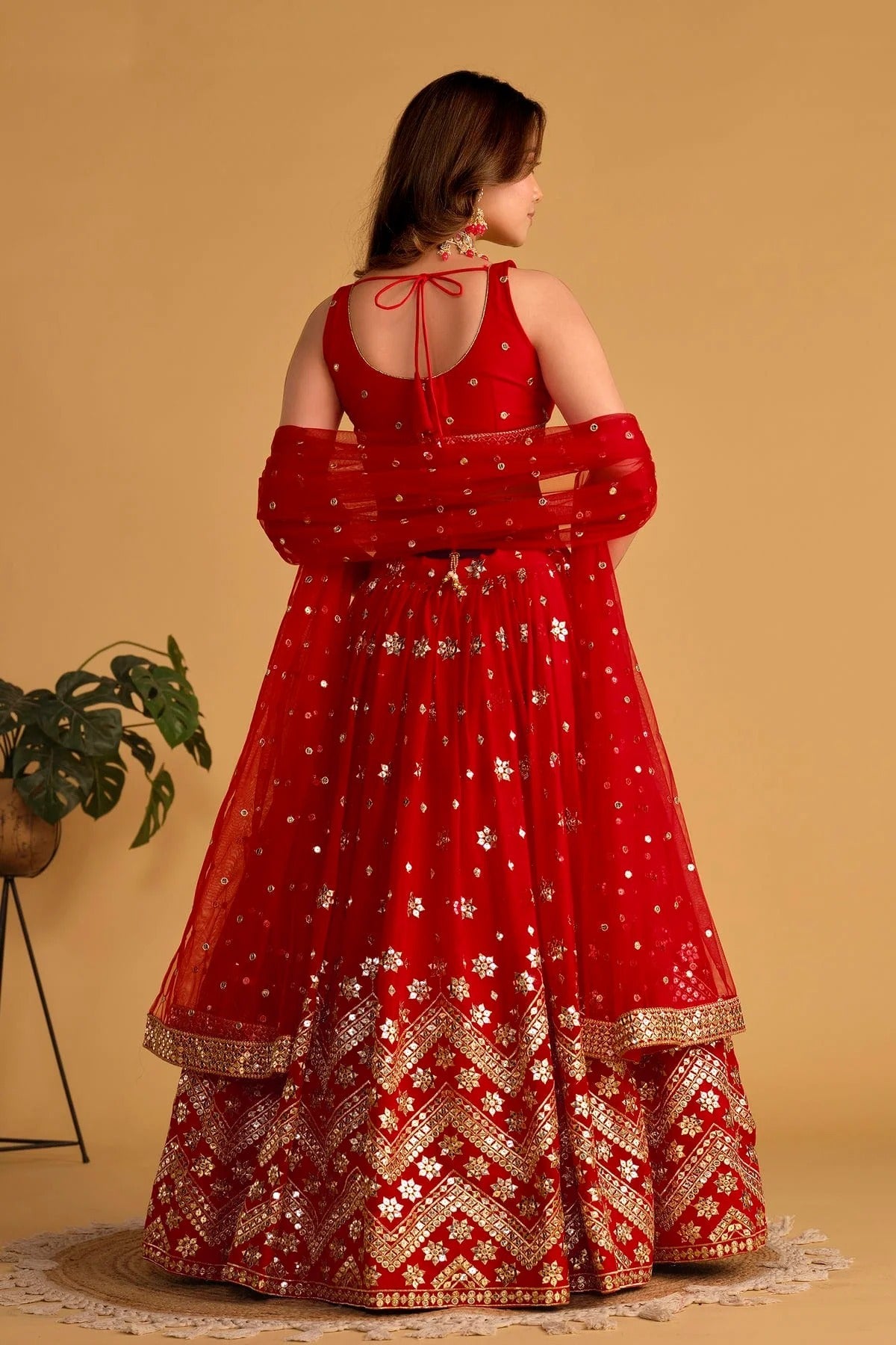 Georgette Embroidery A Line Lehenga Choli LC1010229 A