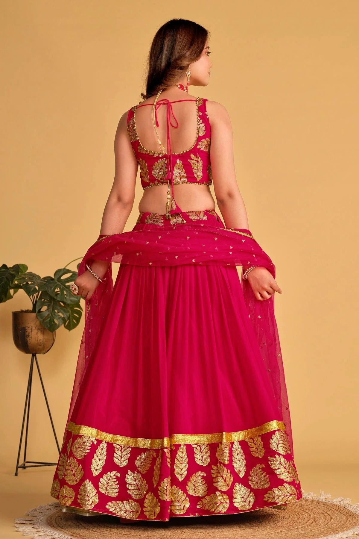 Georgette Embroidery A Line Lehenga Choli LC1010232 A