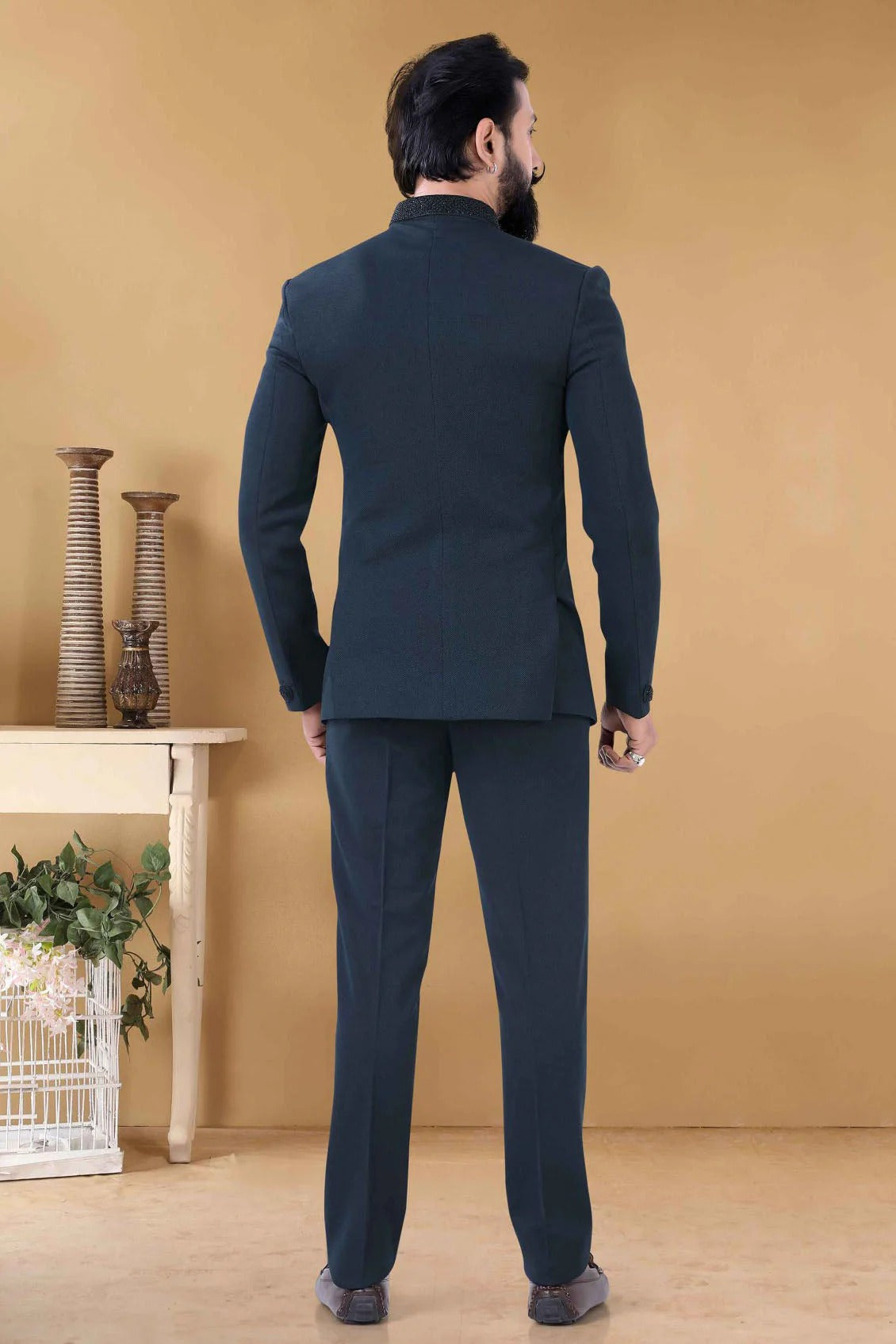 Green Colour Rayon Jodhpuri Suit SH1130014 A