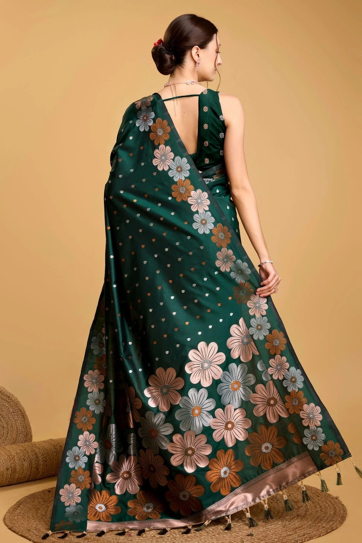 Green Colour Silk Saree SD1110073 A