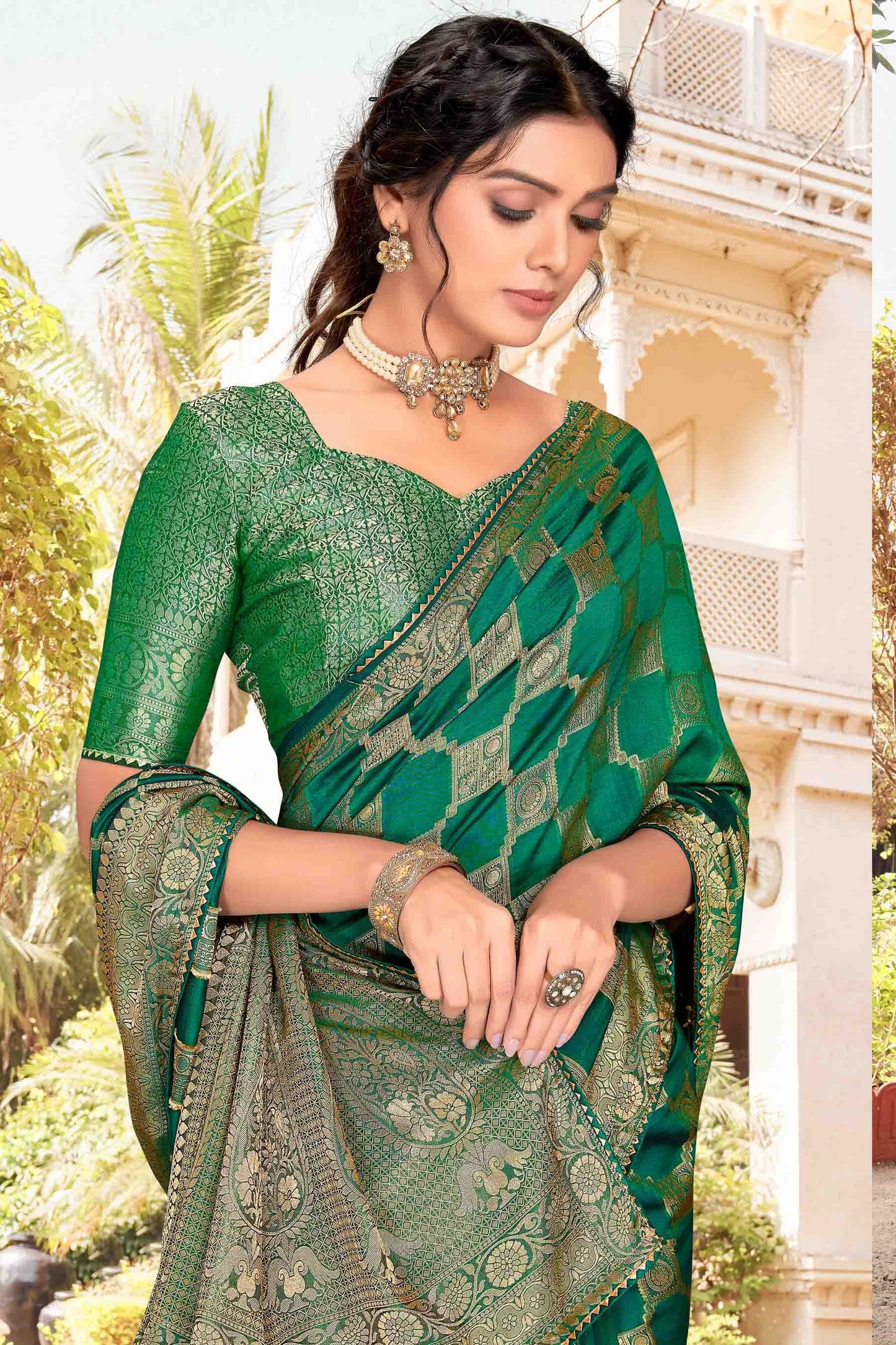 Green Colour Soft Silk Designer Saree SD1121246 A