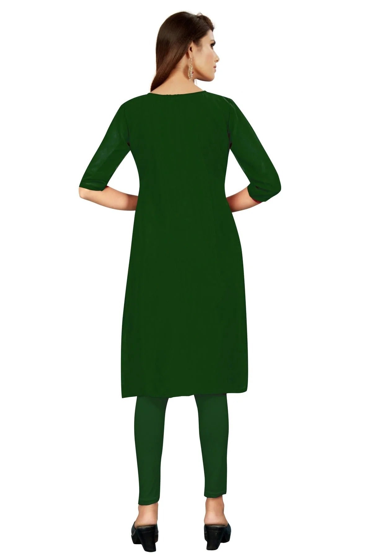 Green Colour Unstitched Georgette Straight Suit US1160738 A