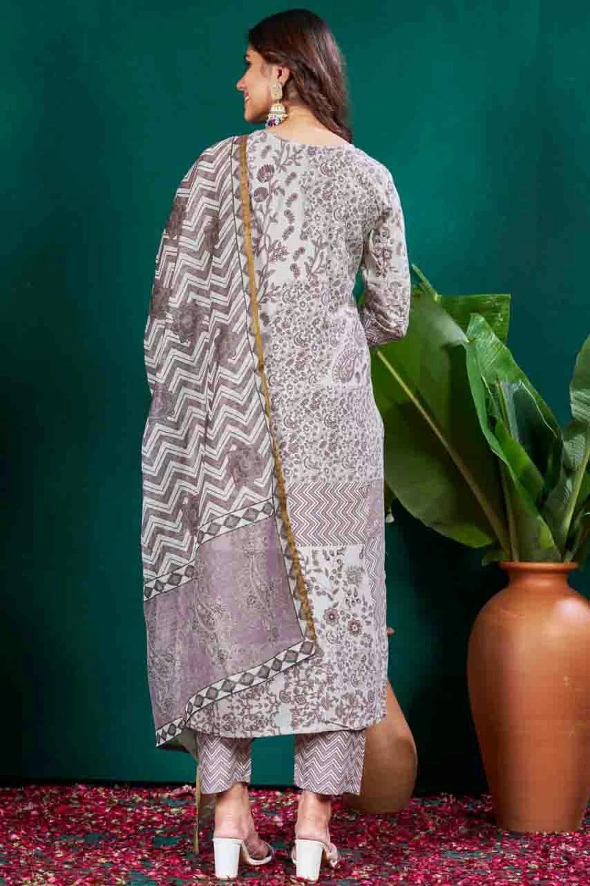 Grey Colour Rayon Stitched Pant Style Suit SS1140936 A