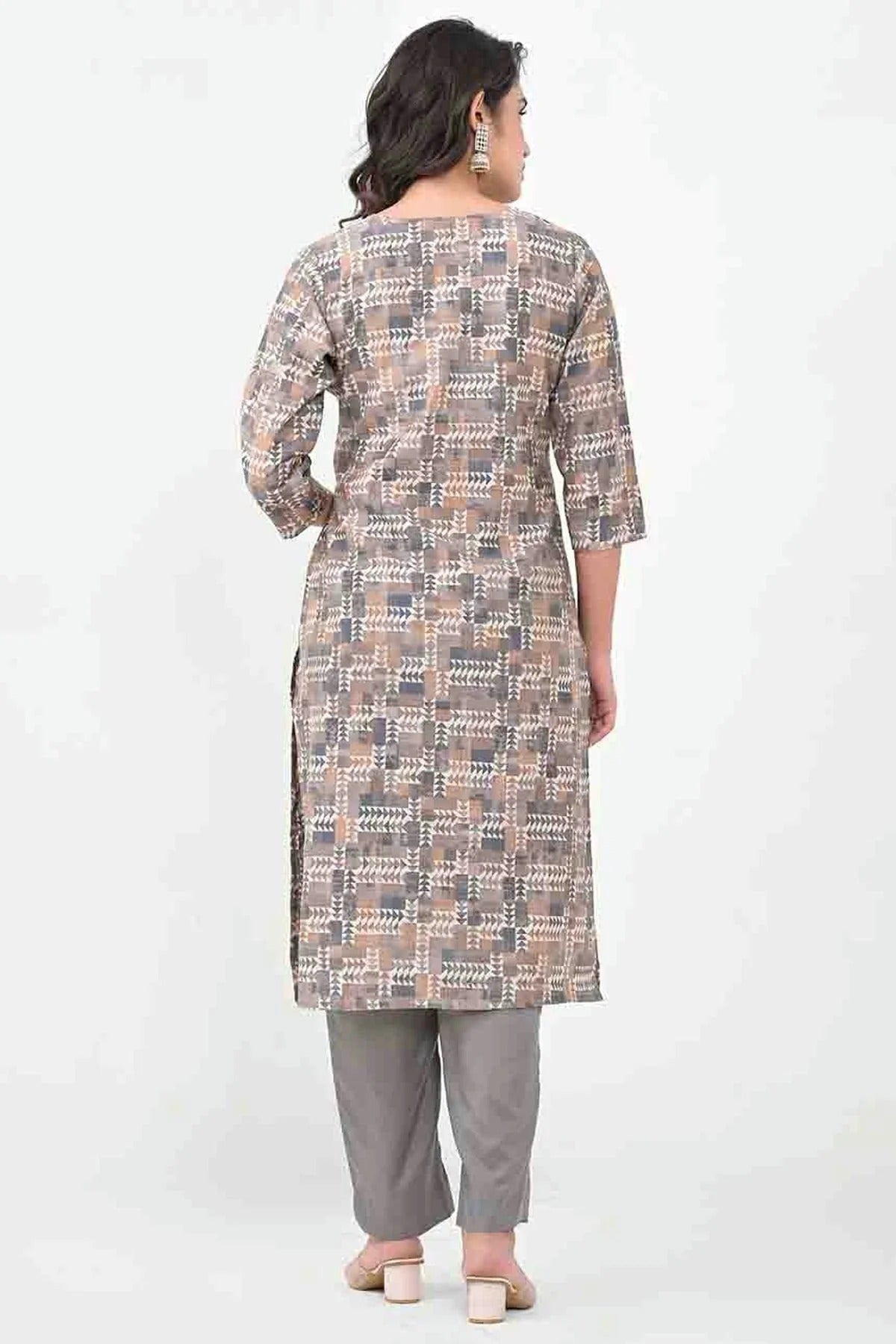 Grey Colour Silk Stitched Pant Style Suit SS1140730 A