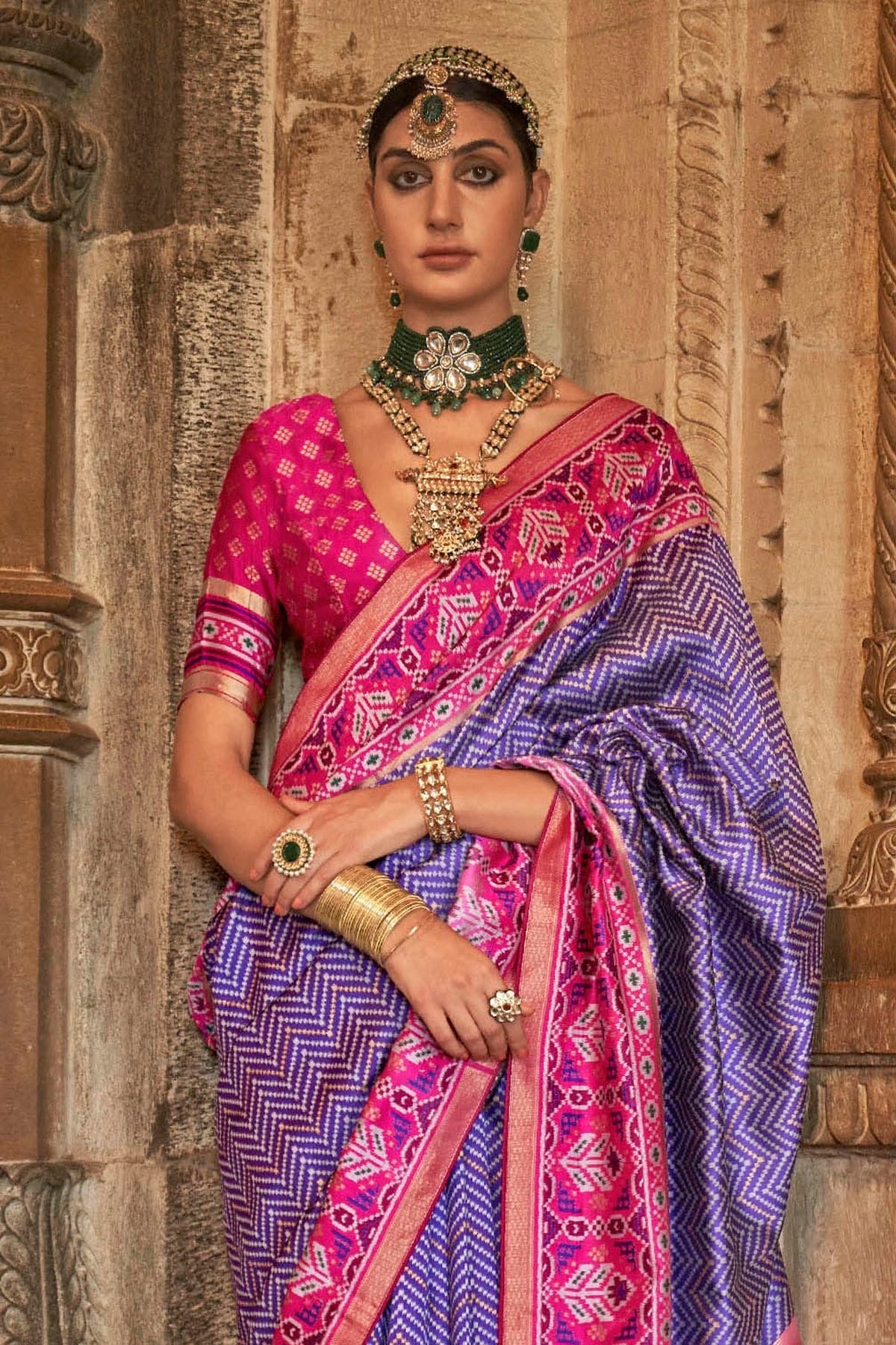 Lavender Colour Banarasi Silk Saree SD1110266 A