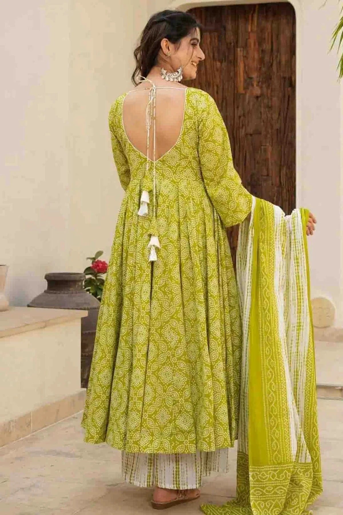 Light Green Colour Muslin Stitched Suit SS1112971 A