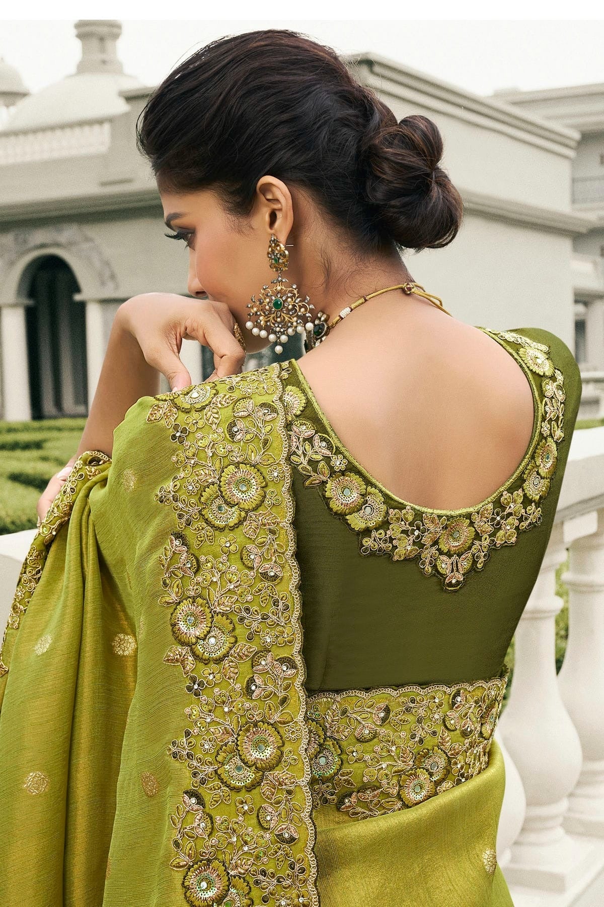 Light Green Colour Tissue Silk Designer Saree SD1290236 A