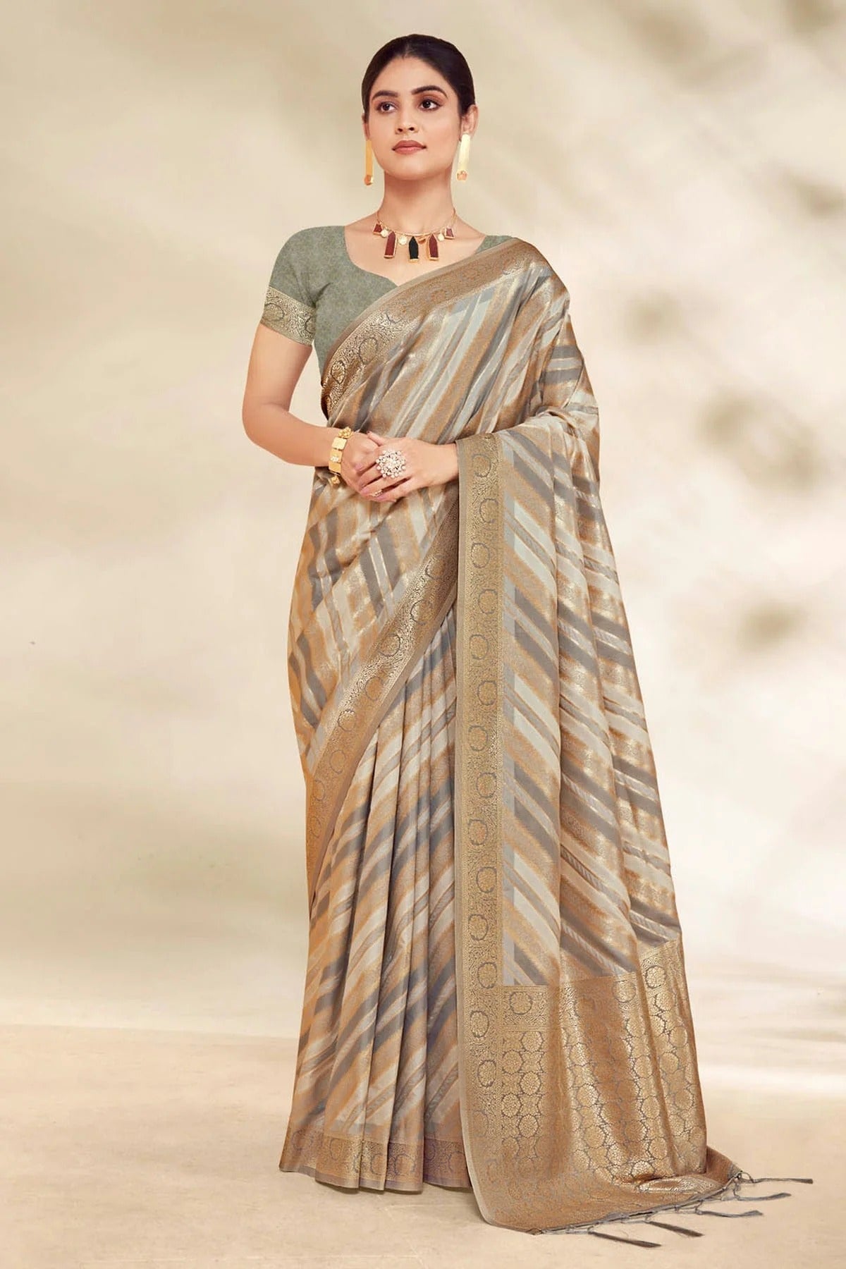 Multicolour Woven Work Cotton Saree SD1101934