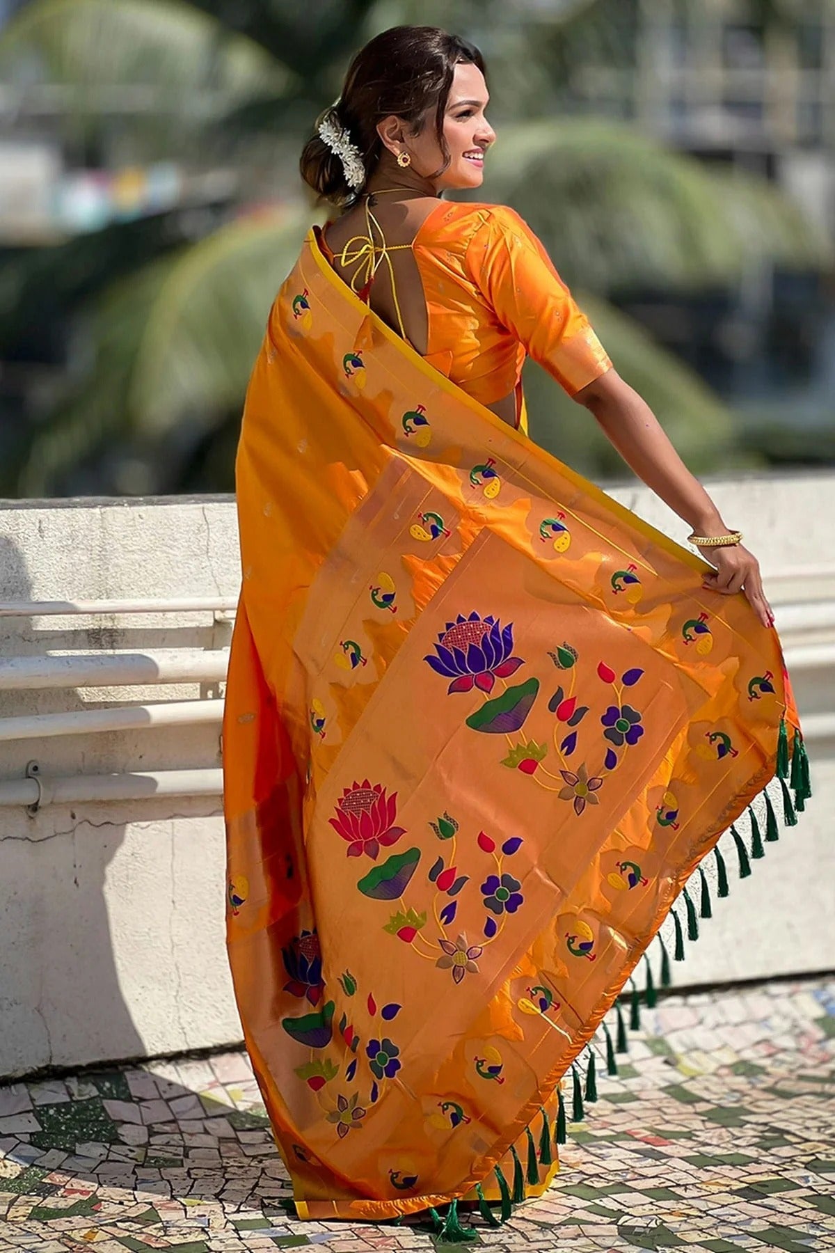 Mustard Colour Paithani Silk Paithani Saree SD1110952 A