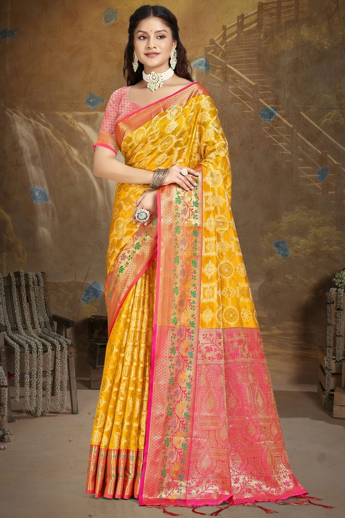 Mustard Colour Silk Traditional Saree SD1102742