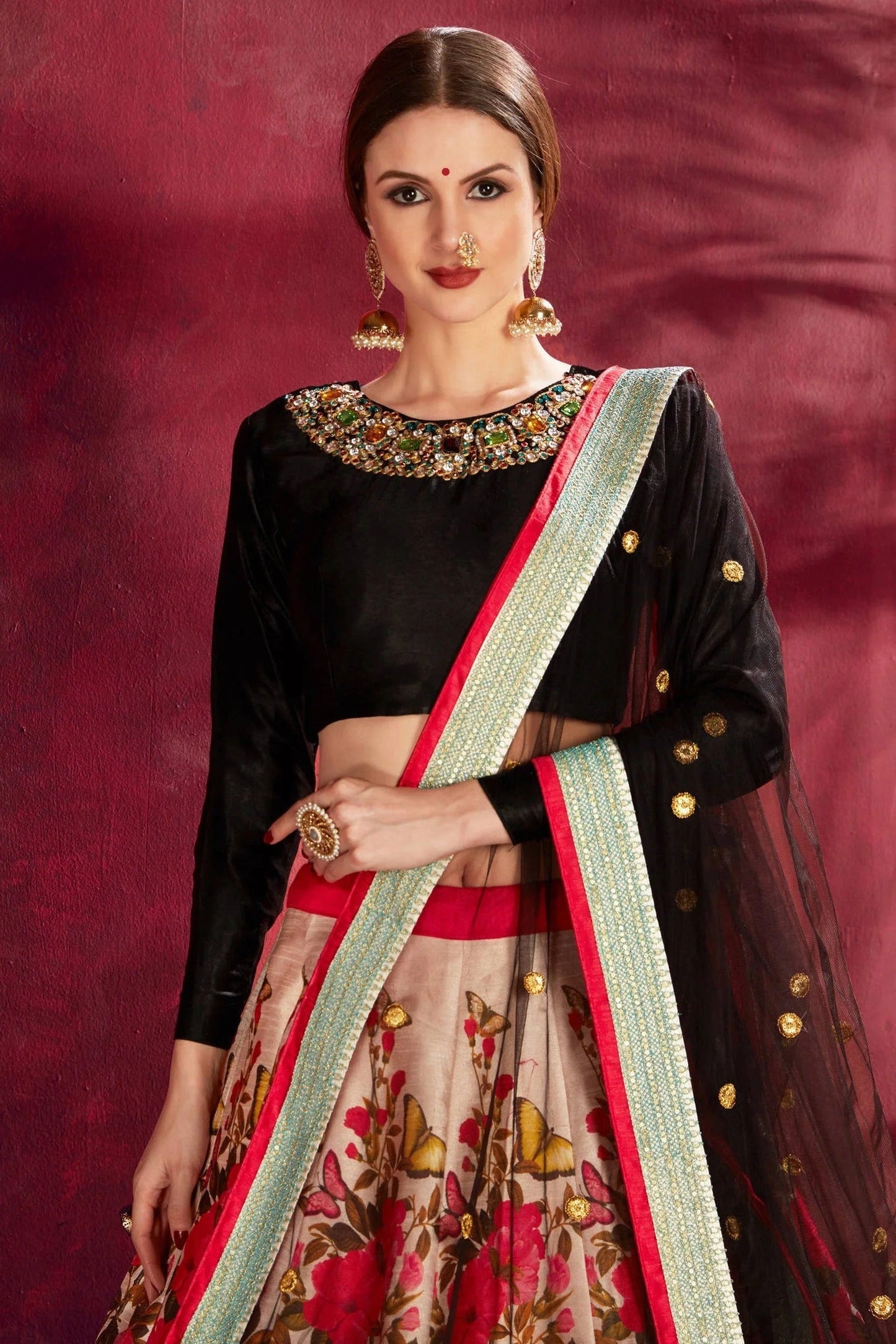 Muticolour Banglori Silk Designer Lehenga Choli LC1010140 B