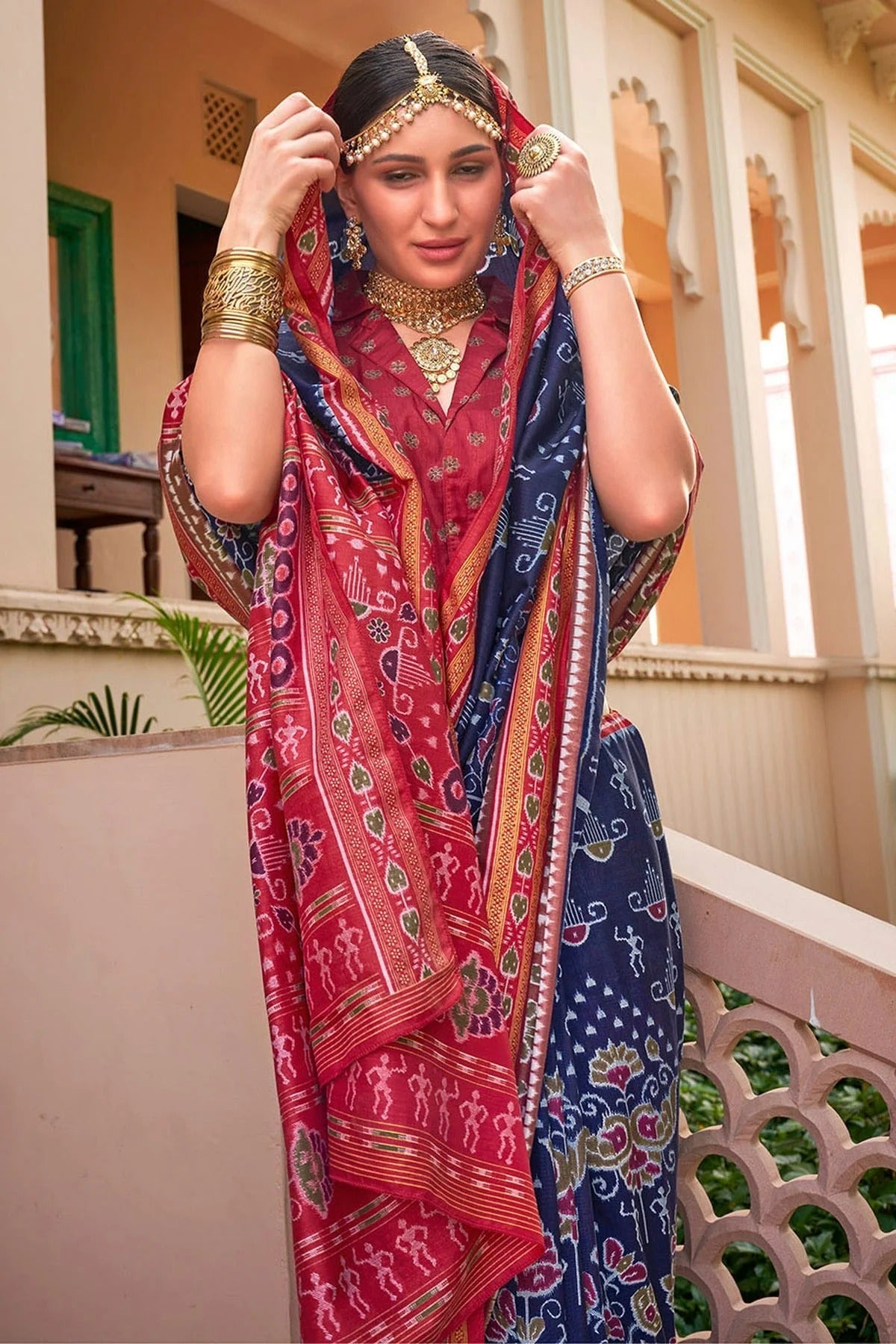 Navy Blue Colour Sigma Silk Traditional Saree SD1112644 A