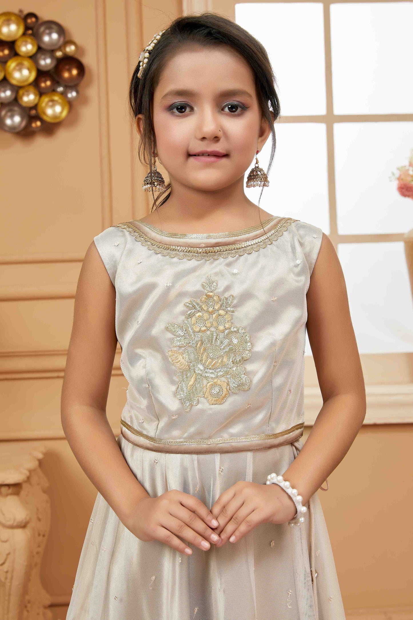 Off White Colour Net Lehenga Choli GW1070754 B