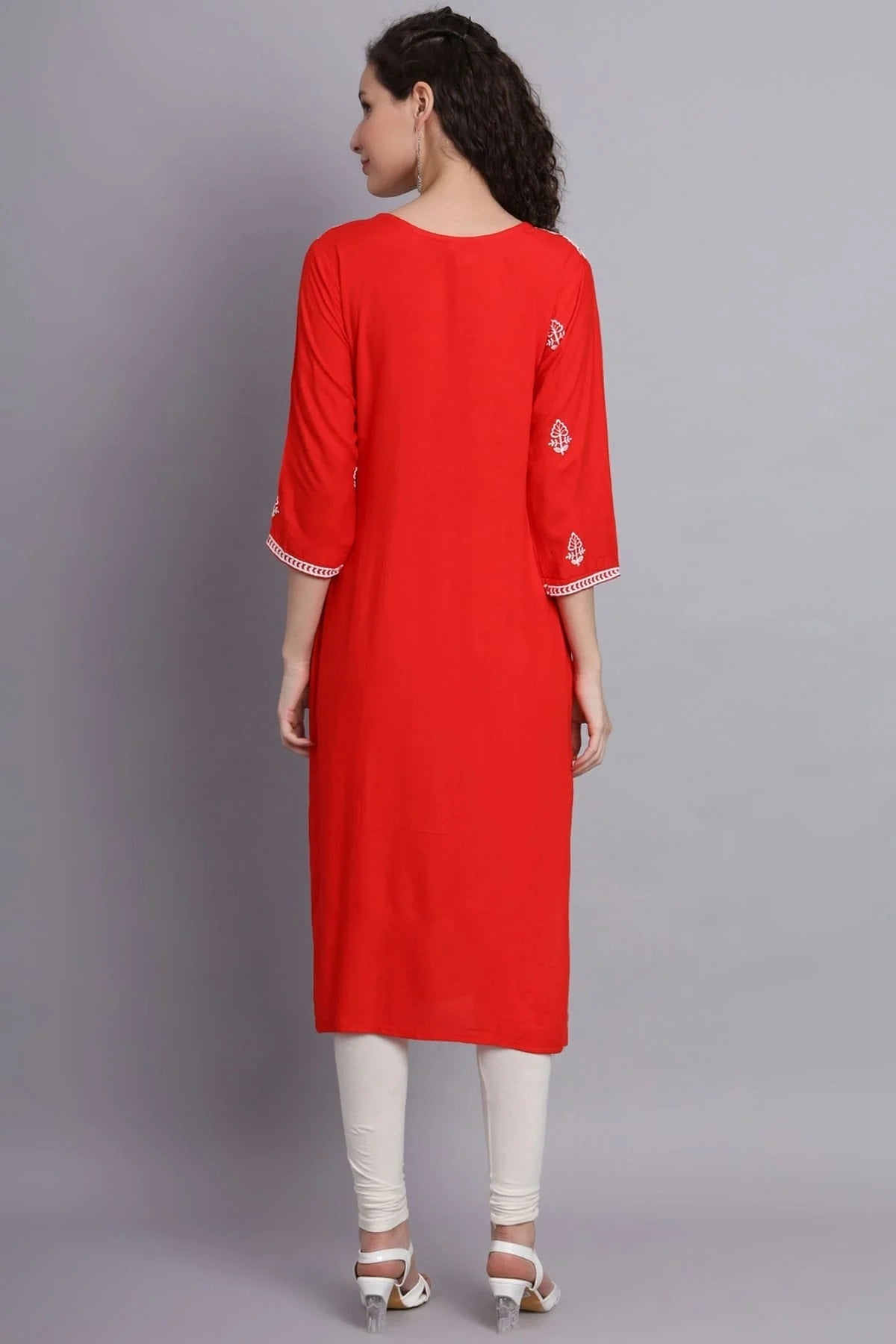 Orange Colour Rayon Kurti KR1111130 A