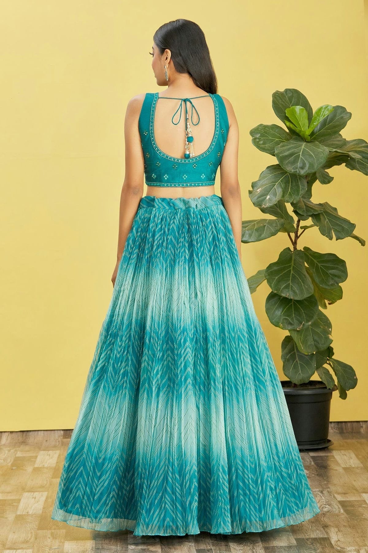 Organza Embroidery A Line Lehenga Choli LC1010253 A