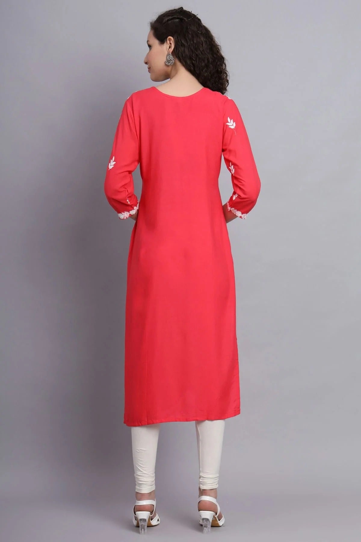 Peach Colour Rayon Kurti KR1111146 A