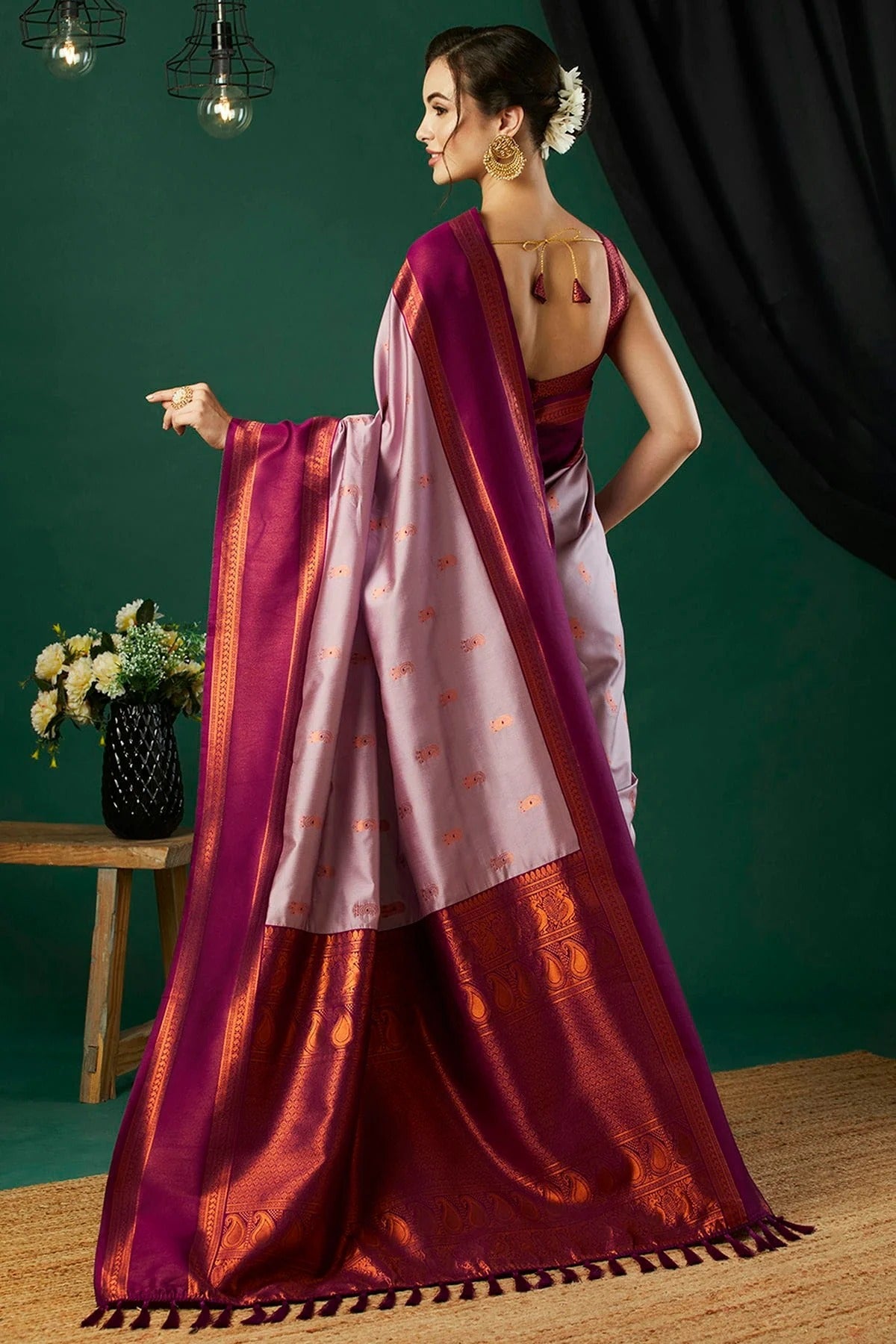 Pink Colour Banarasi Silk Traditional Saree SD1112126 A