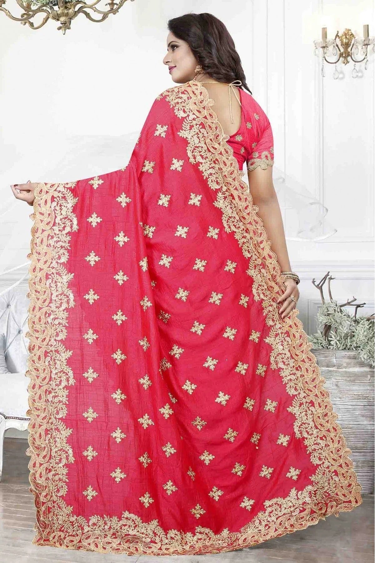 Pink Colour Cherry Silk Designer Saree SD1120488 A
