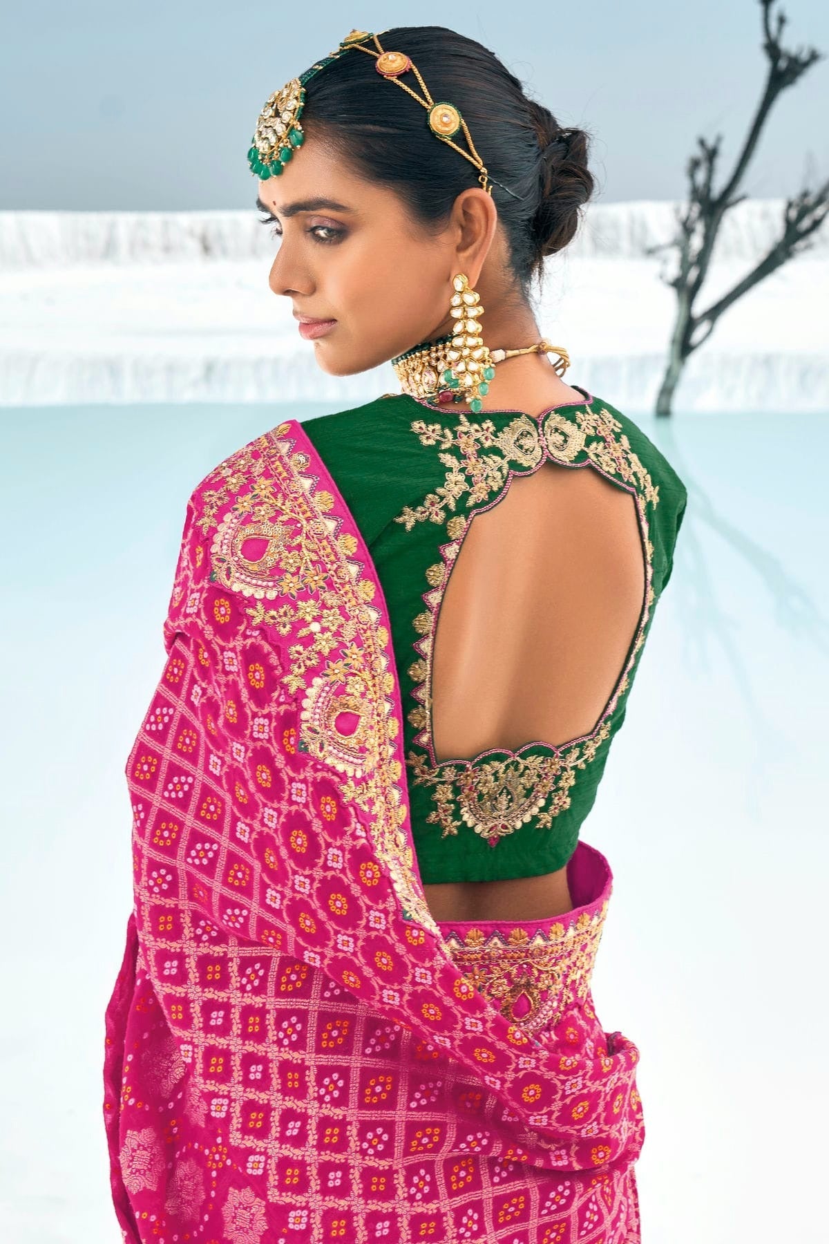 Pink Colour Georgette Designer Saree SD1290165 A