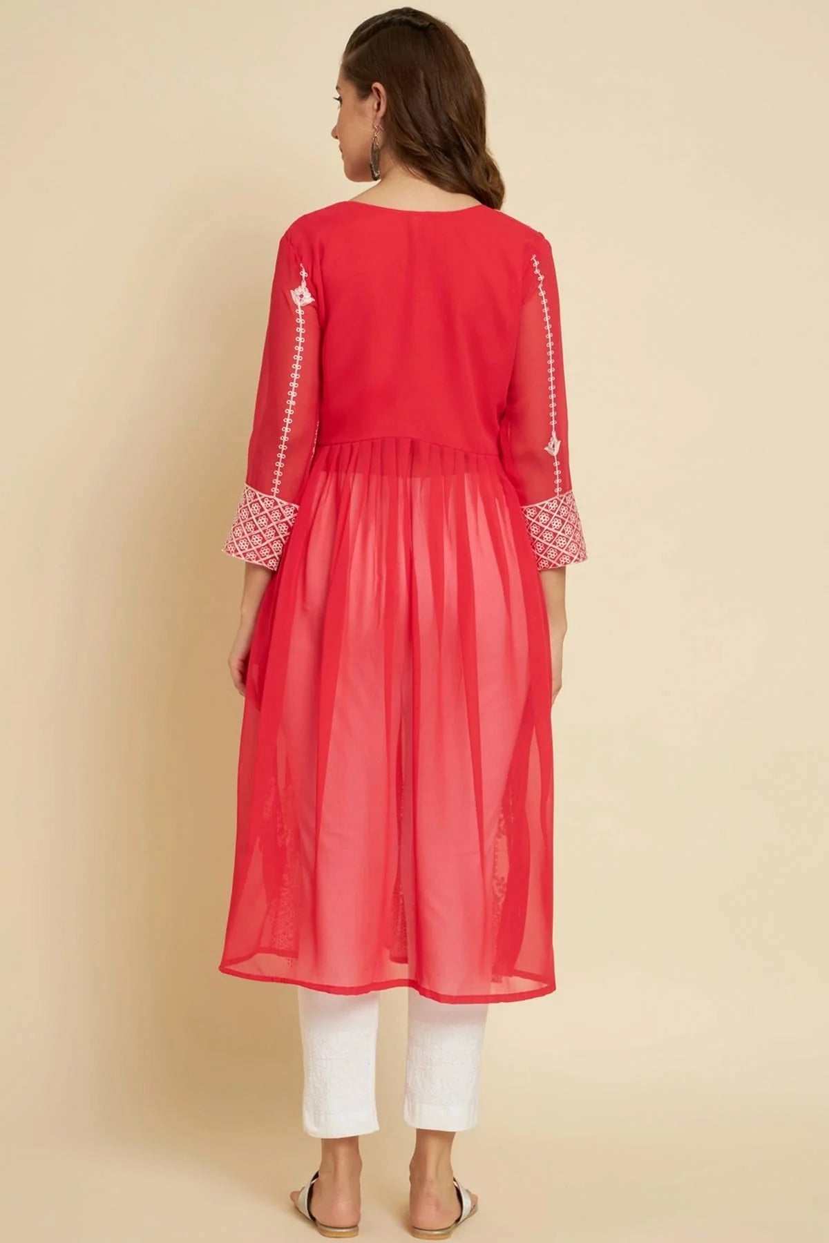 Pink Colour Georgette Kurti KR1111038 A