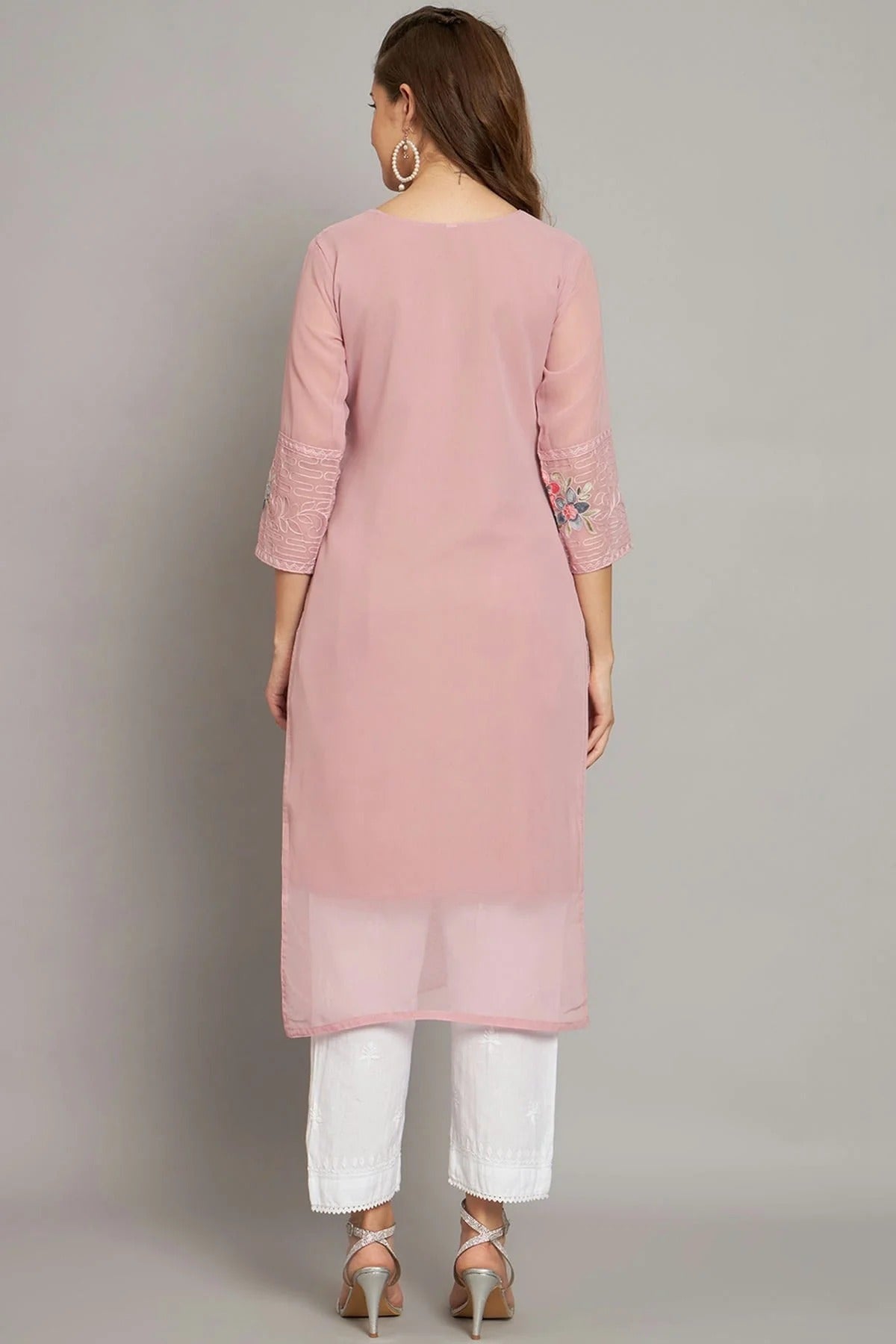 Pink Colour Georgette Kurti KR1111210 A