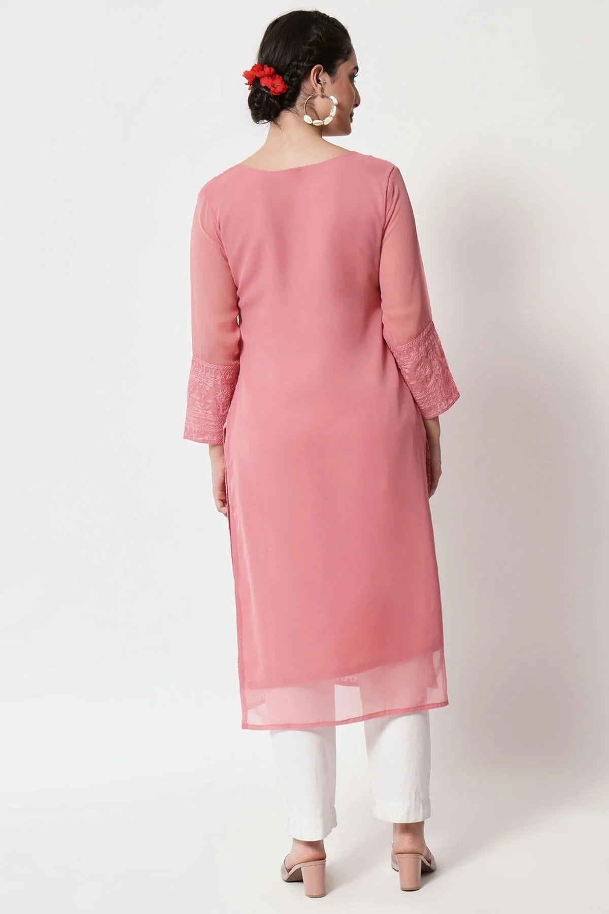 Pink Colour Georgette Kurti KR1111285 A