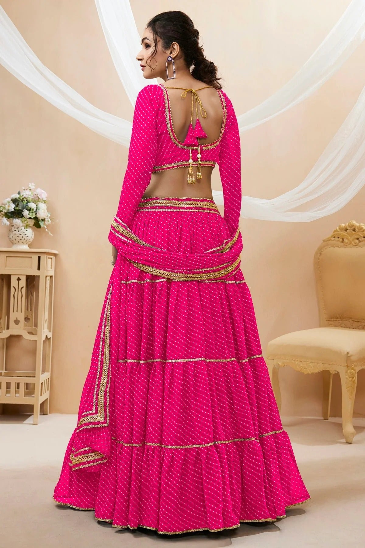 Pink Colour Georgette Lehenga Choli LC1010279 1