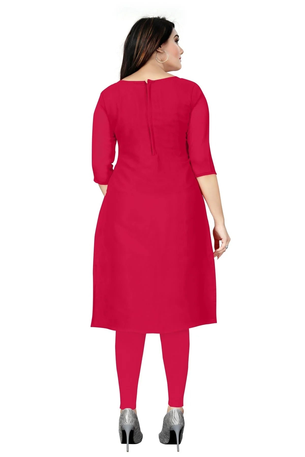 Pink Colour Unstitched Georgette Straight Suit US1160716 A