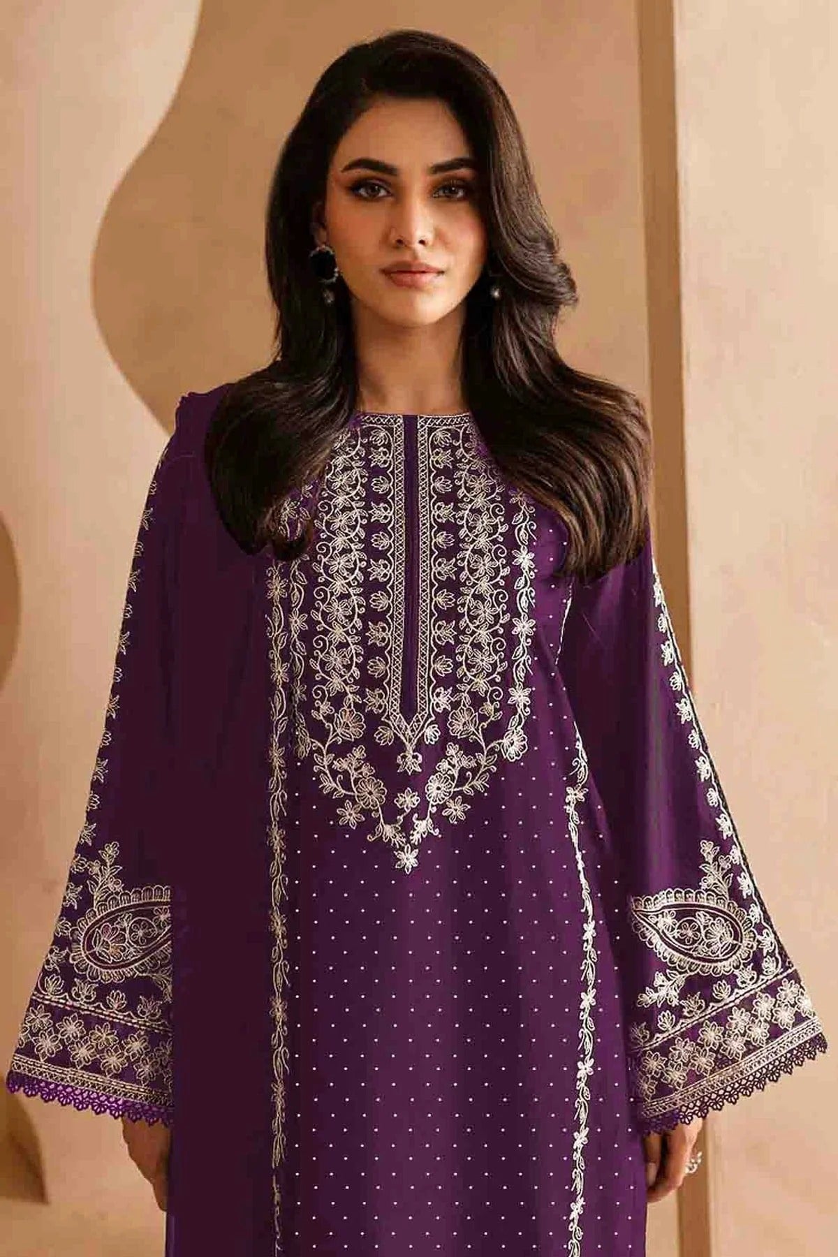 Purple Colour Faux Georgette Pakistani Suit SM1140810 A