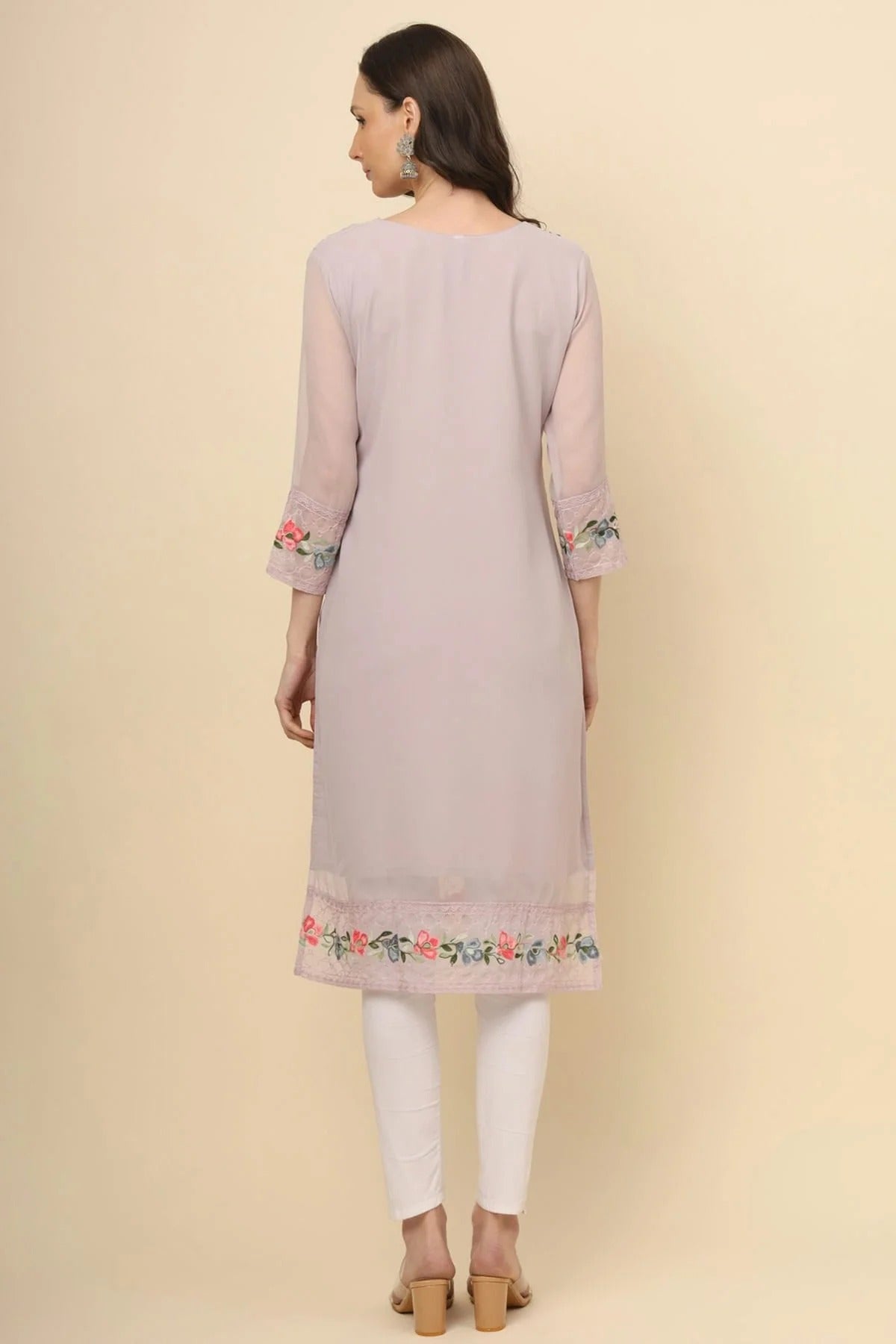 Purple Colour Georgette Kurti KR1111192 A