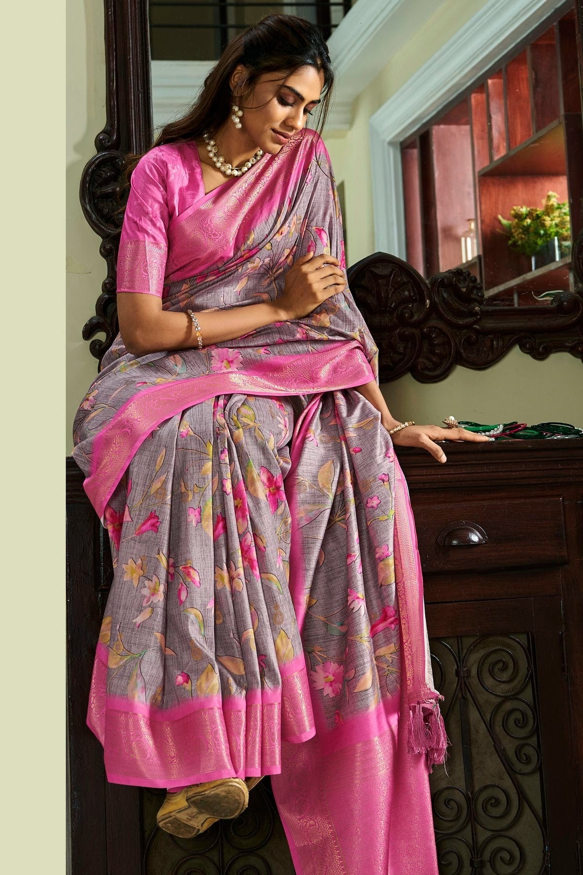Purple Colour Handloom Kotha Silk Saree SD1110068 A