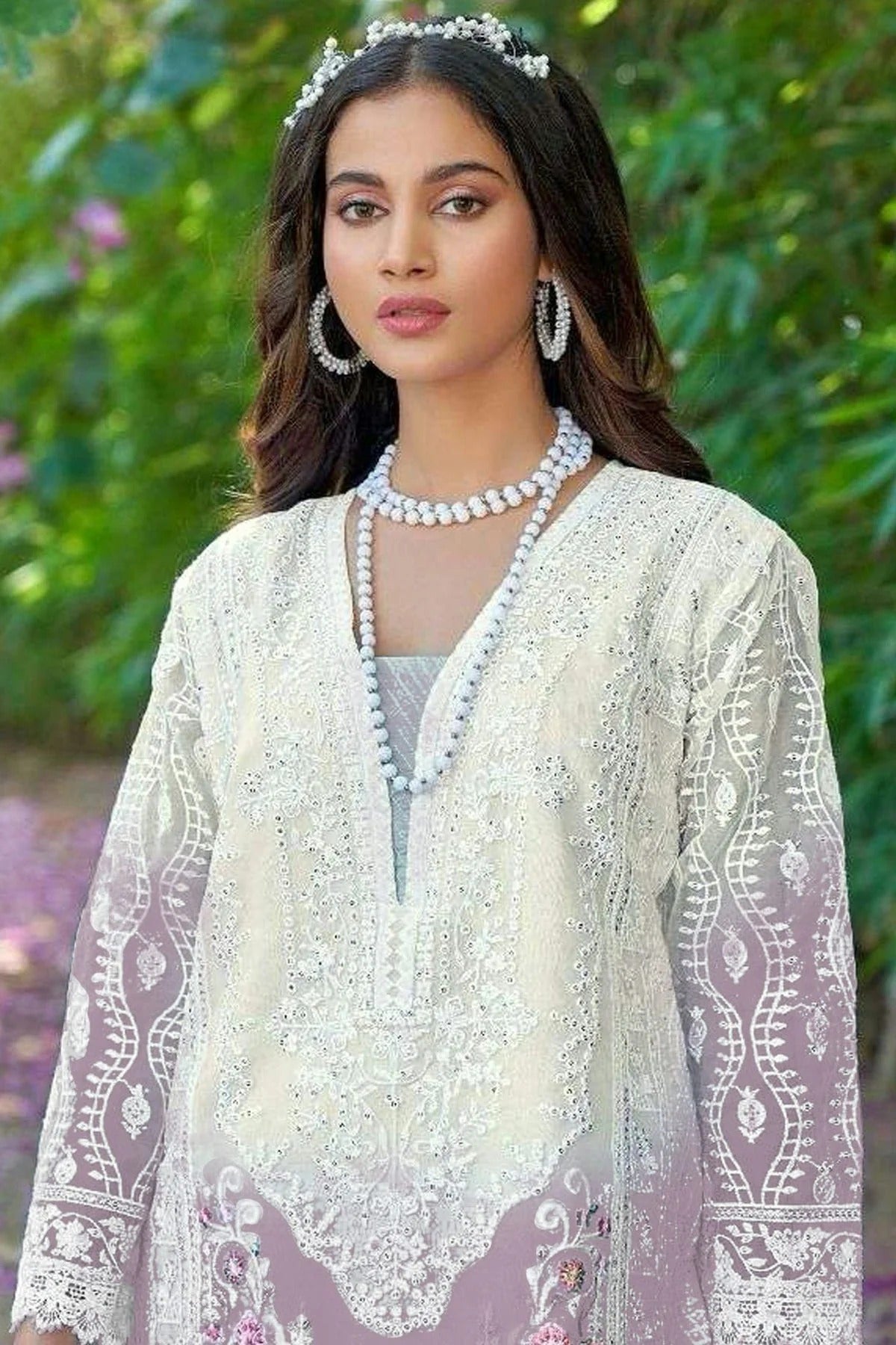 Purple Colour Organza Pakistani Suit SM1140042 A