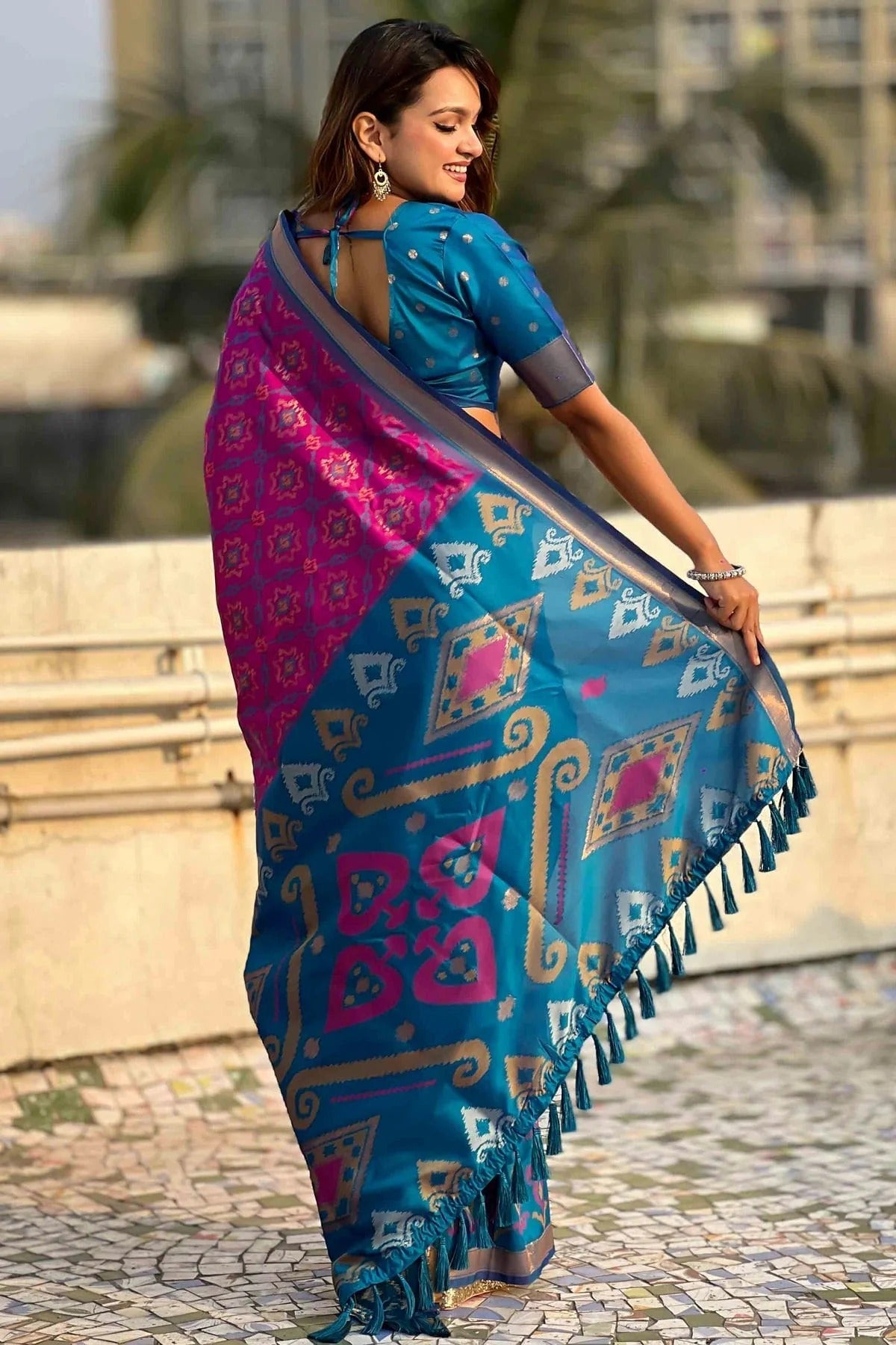 Purple Colour Patola Silk Traditional Saree SD1112667 A
