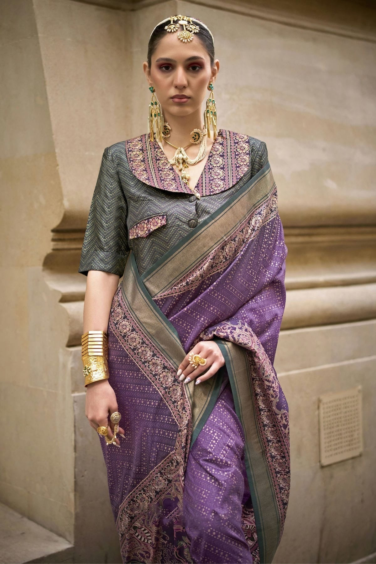 Purple Colour Silk Traditional Saree SD1111923 A