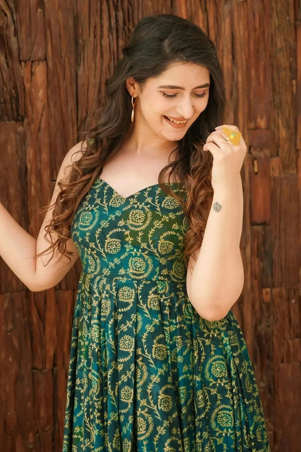 Rayon Readymade Long Gown GW1110559 B