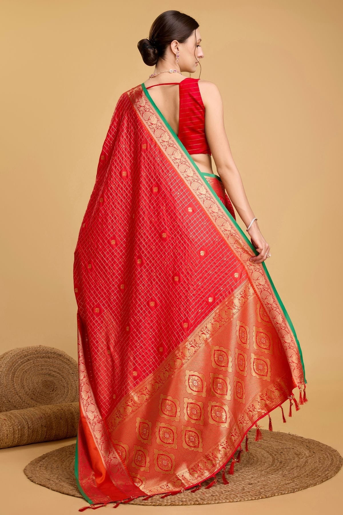 Red Colour Silk Saree SD1110044 A